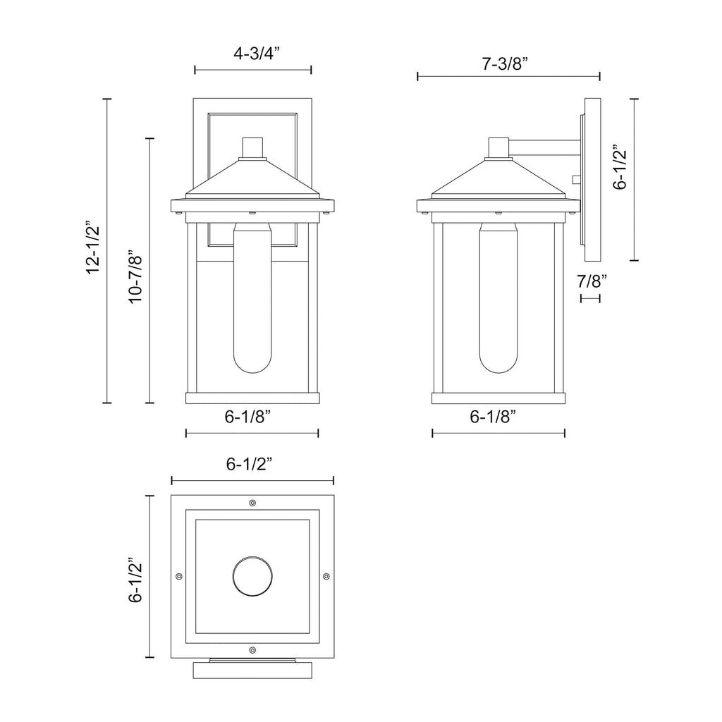 Larchmont 6-in Exterior Wall Sconce