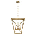 Lattice 16-in Pendant — Vintage Brass