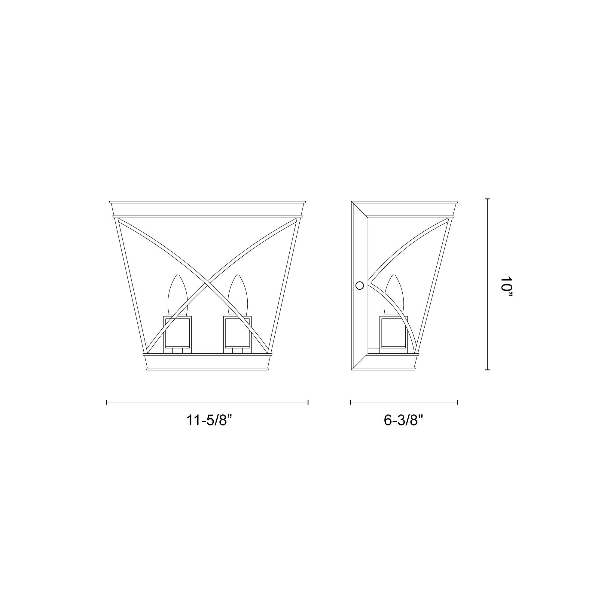 Lattice 11-in Wall/Vanity Light