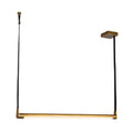 Laurence 41-in Linear Pendant — Vintage Brass [Universal Voltage]