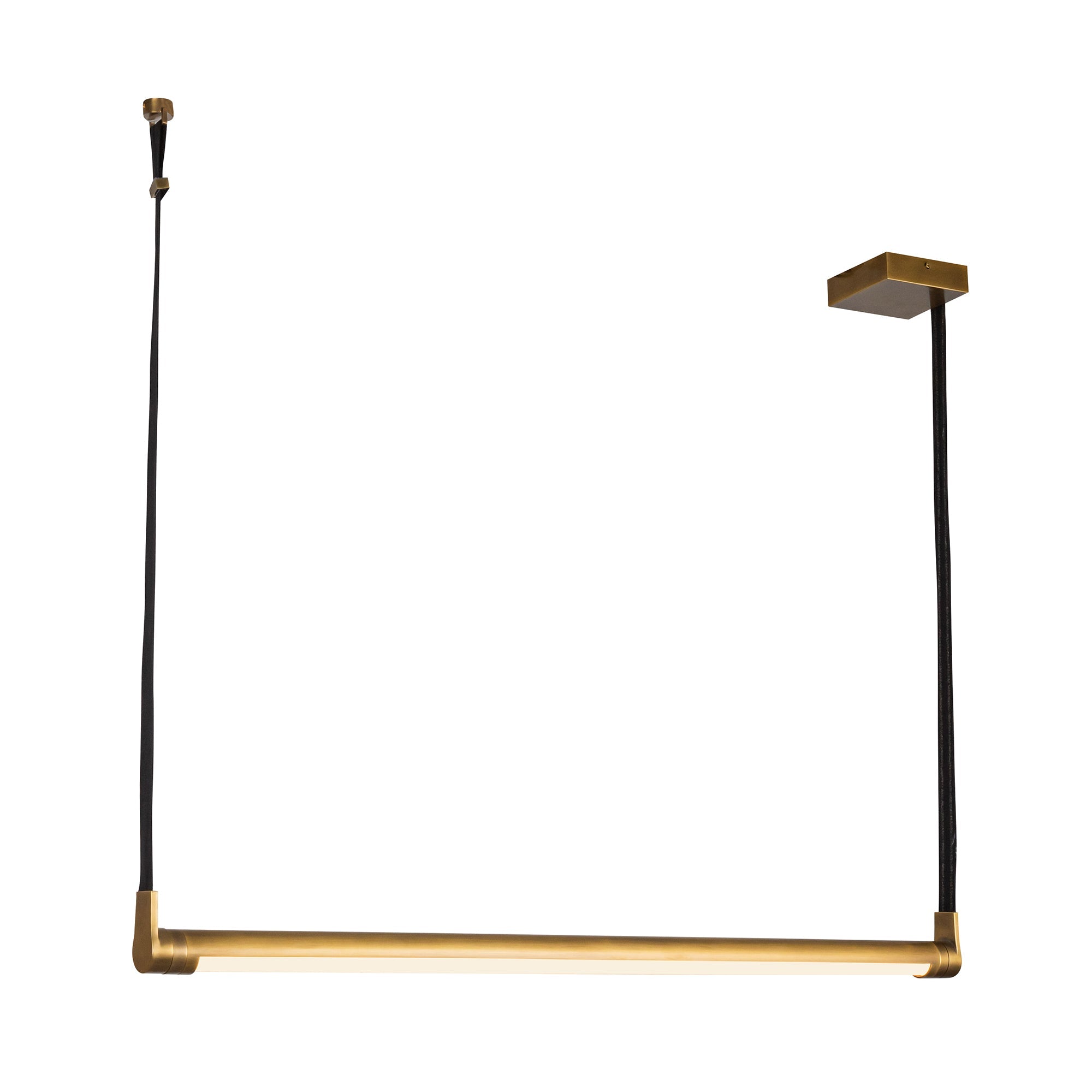 Laurence 41-in Linear Pendant — Vintage Brass [Universal Voltage]