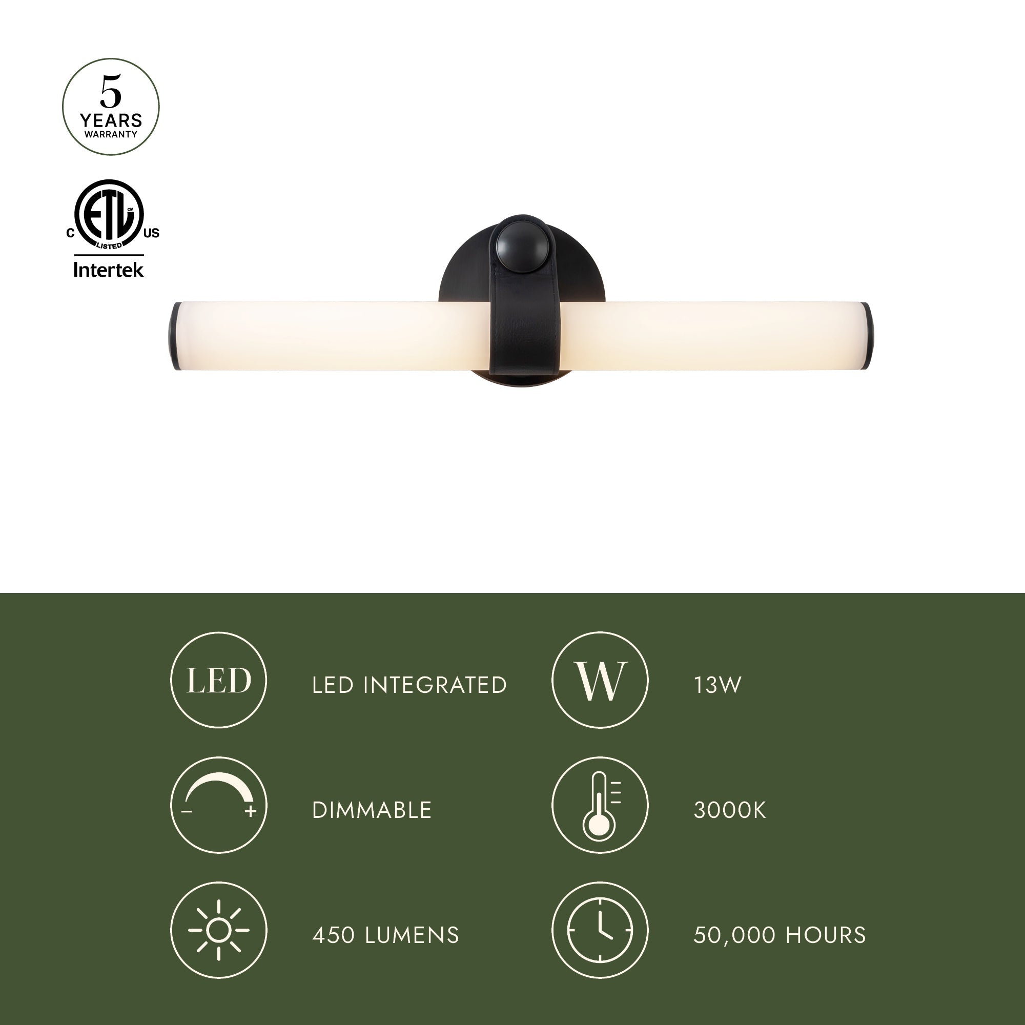 Ledger 20-in Vanity Light