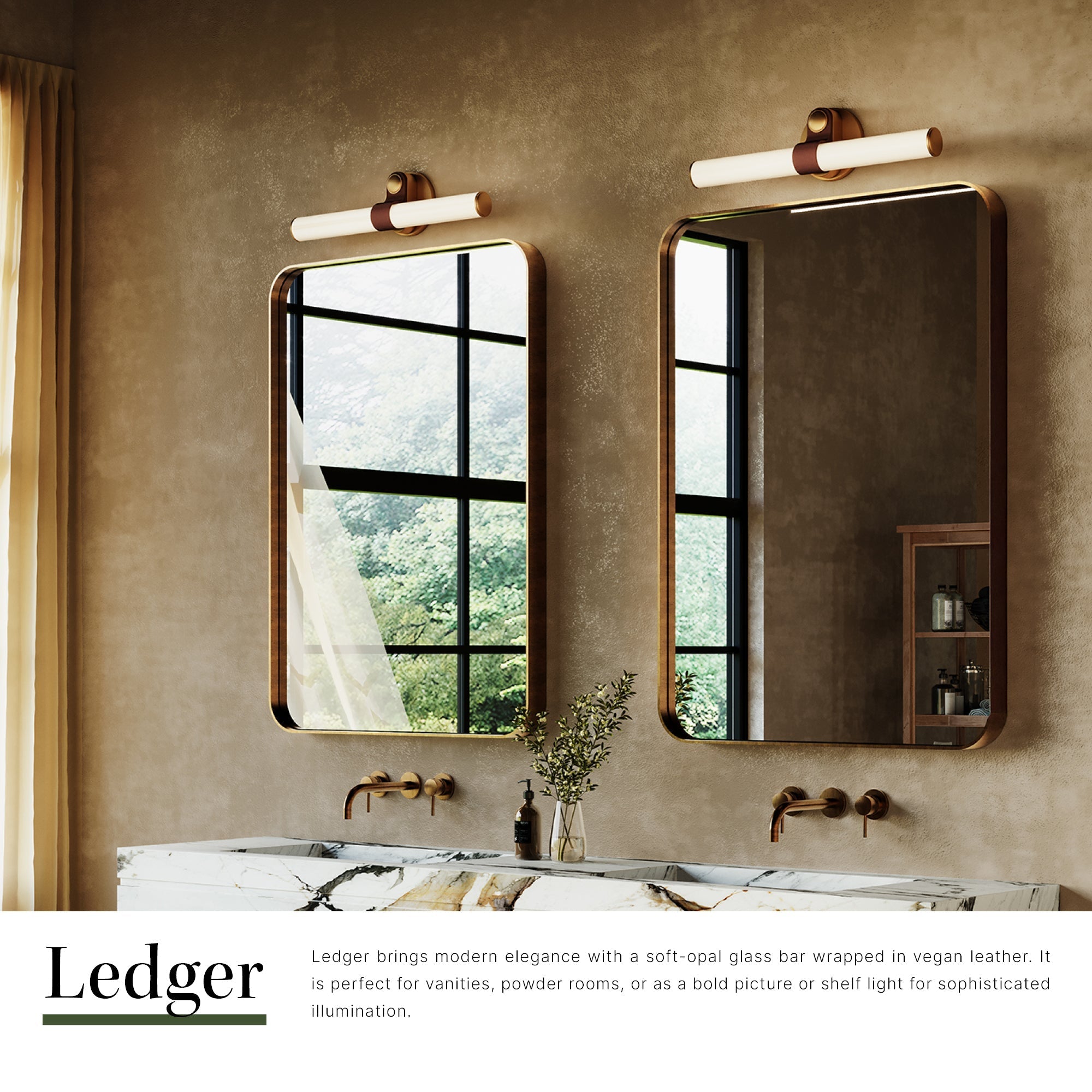 Ledger 20-in Vanity Light