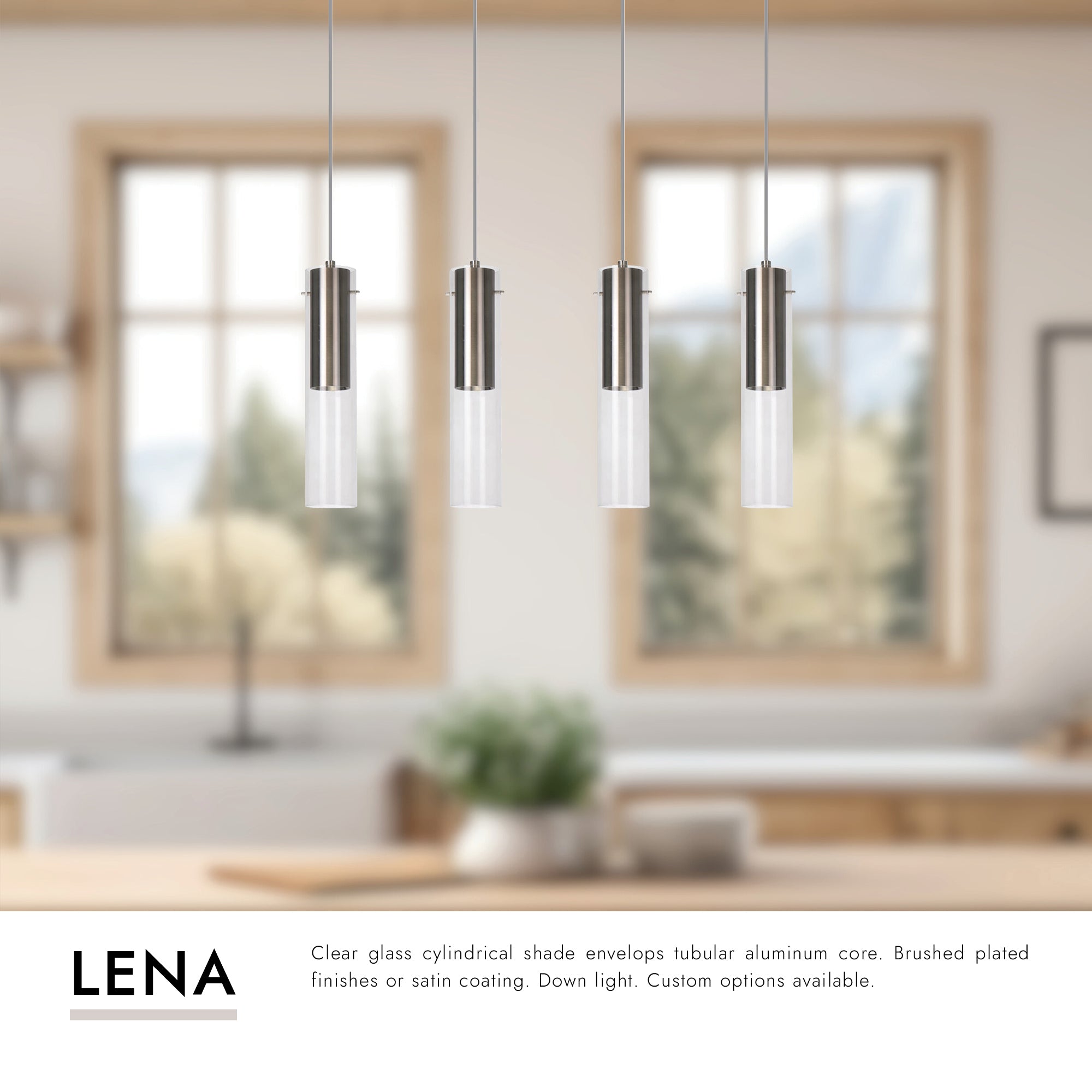 Lena 3-in 4 Head Multi Pendant