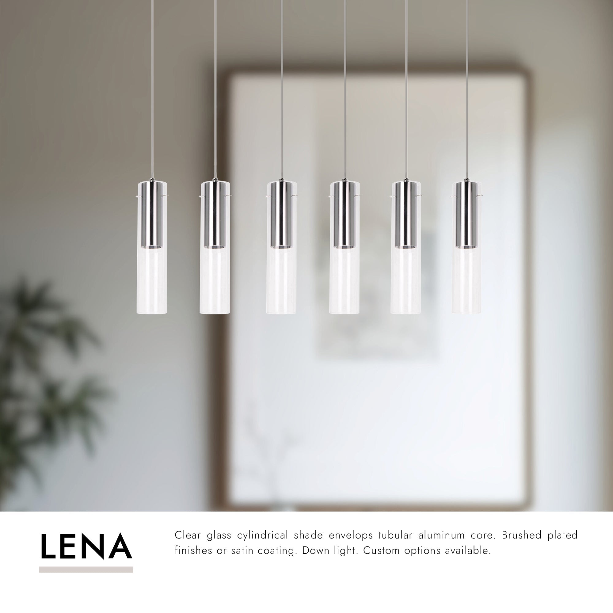 Lena 3-in 6 Head Multi Pendant