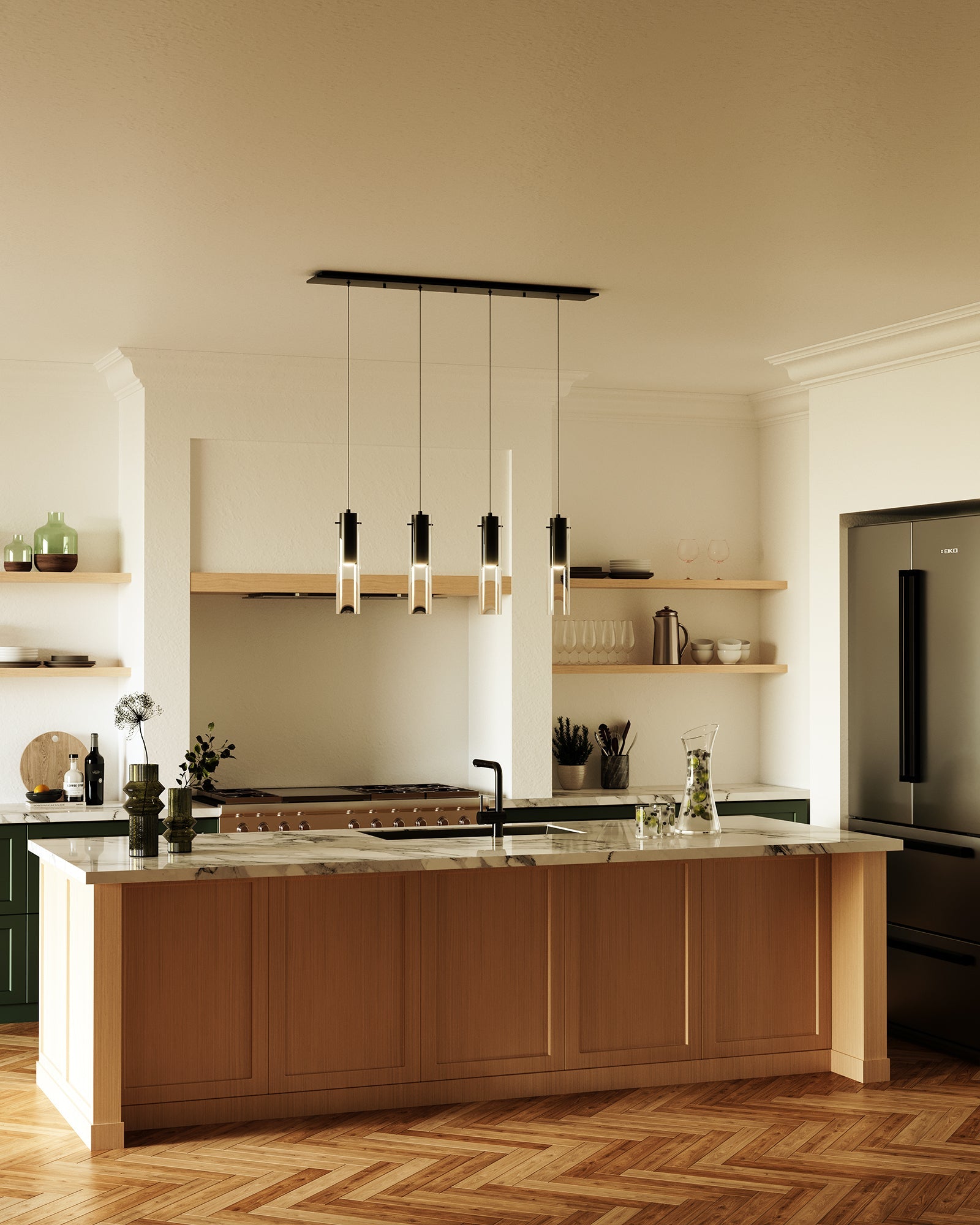 Lena 3-in 4 Head Multi Pendant
