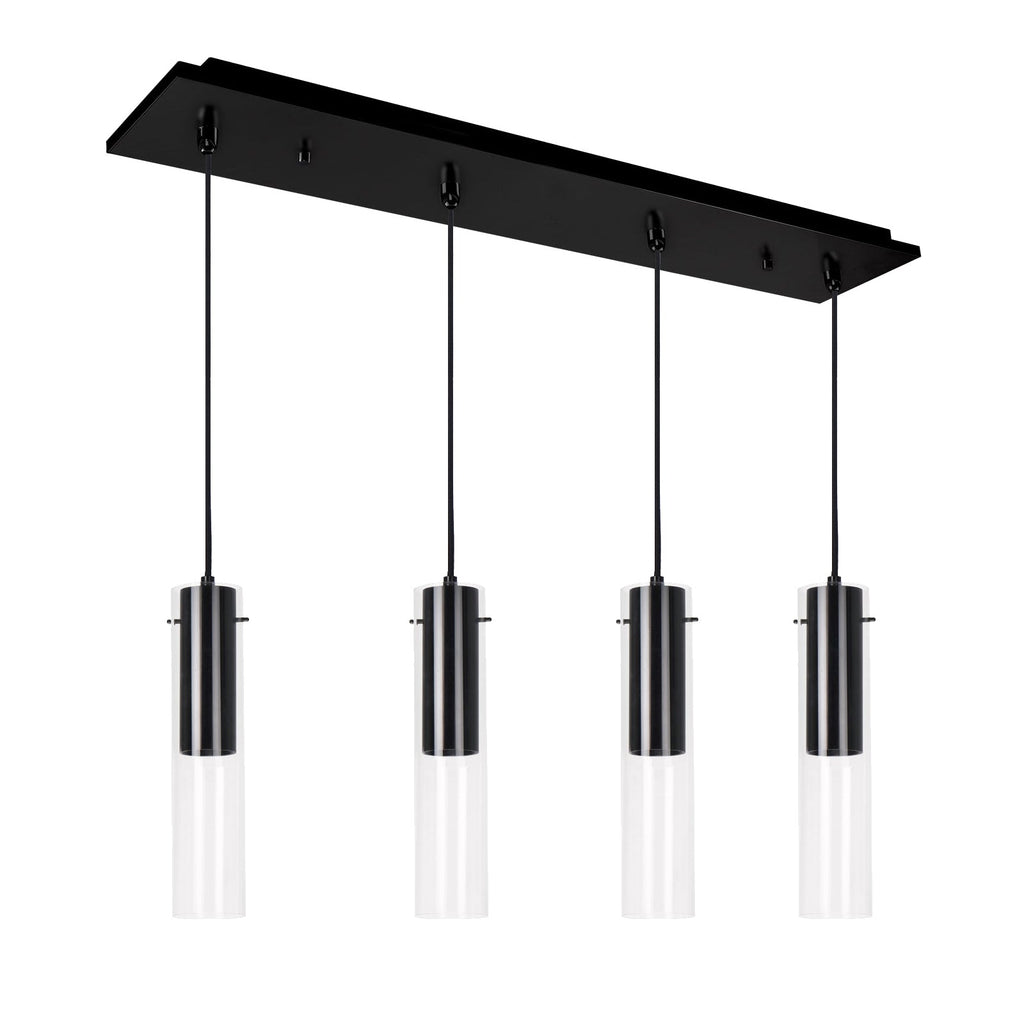 Lena 3-in 4 Head Multi Pendant — Black