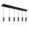Lena 3-in 6 Head Multi Pendant — Black