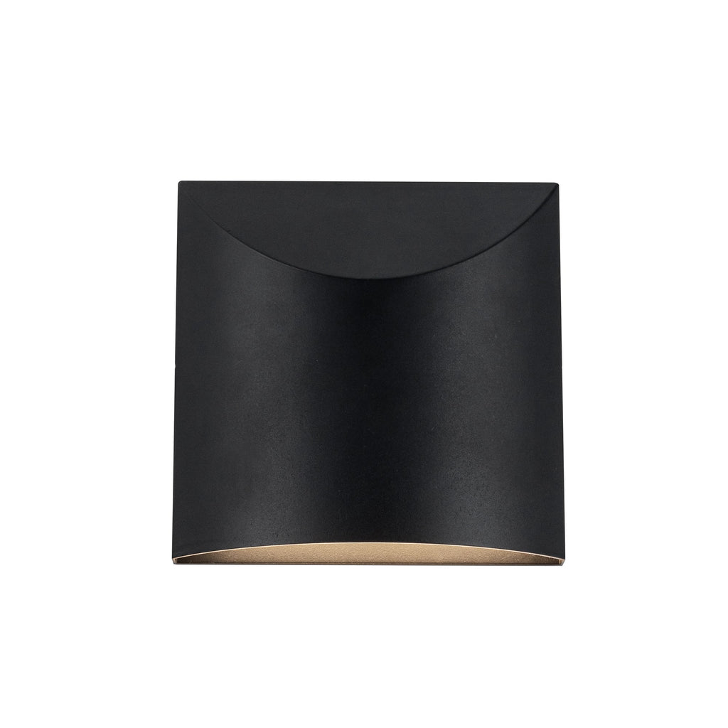 Lenox 8-in Exterior Wall Sconce — Black [Universal Voltage and 3 Selectable Color Temperatures]