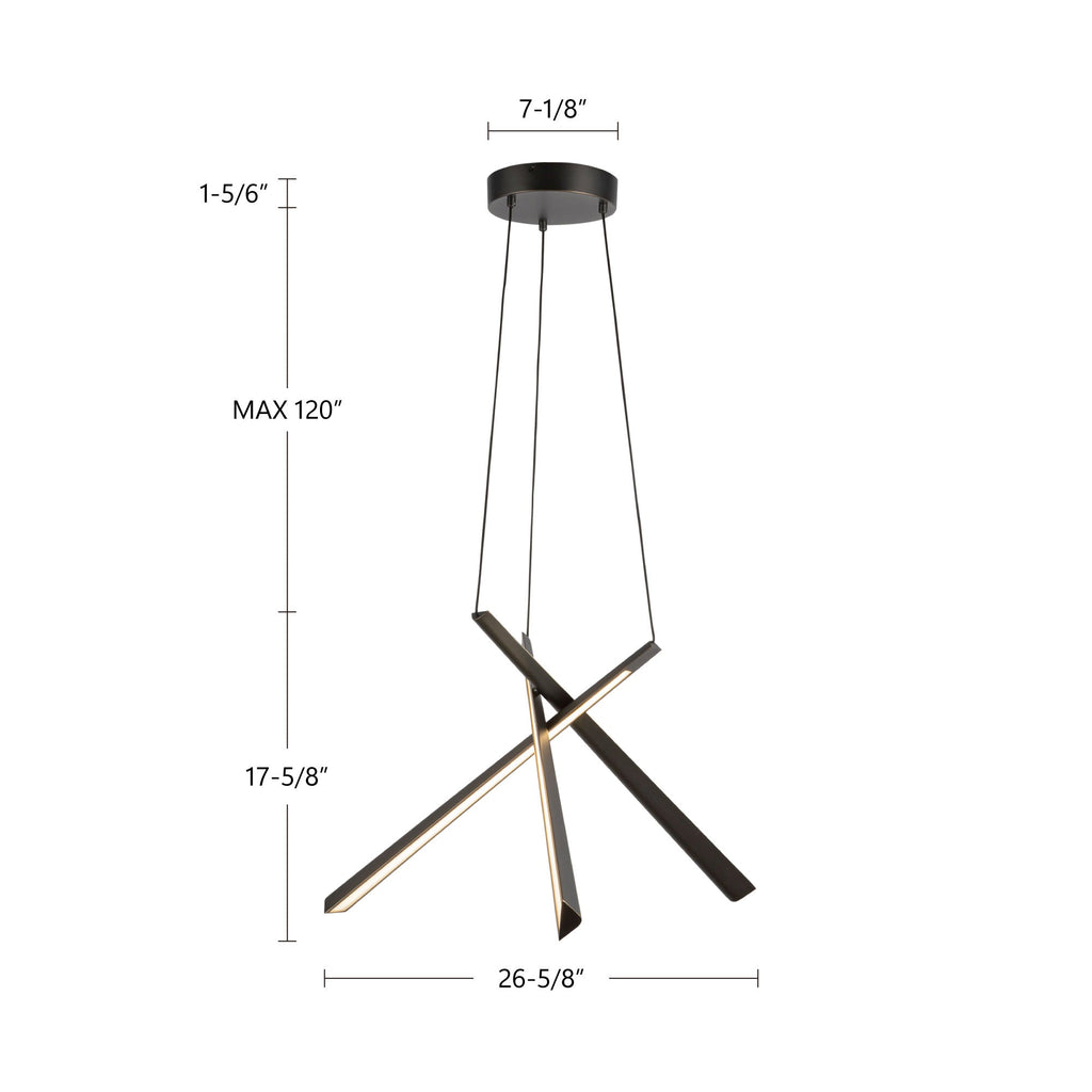 Lex 27-in Chandelier