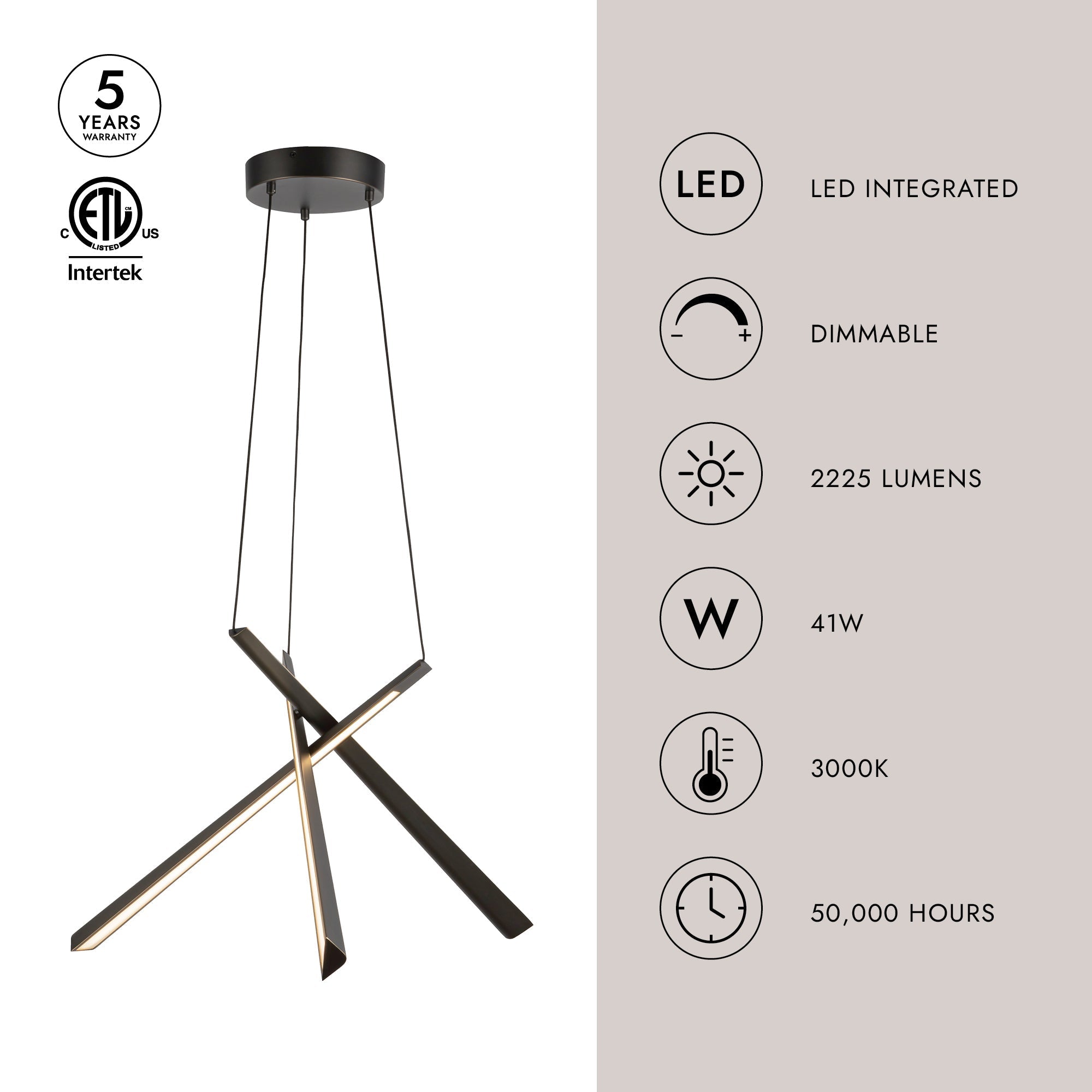 Lex 27-in Chandelier