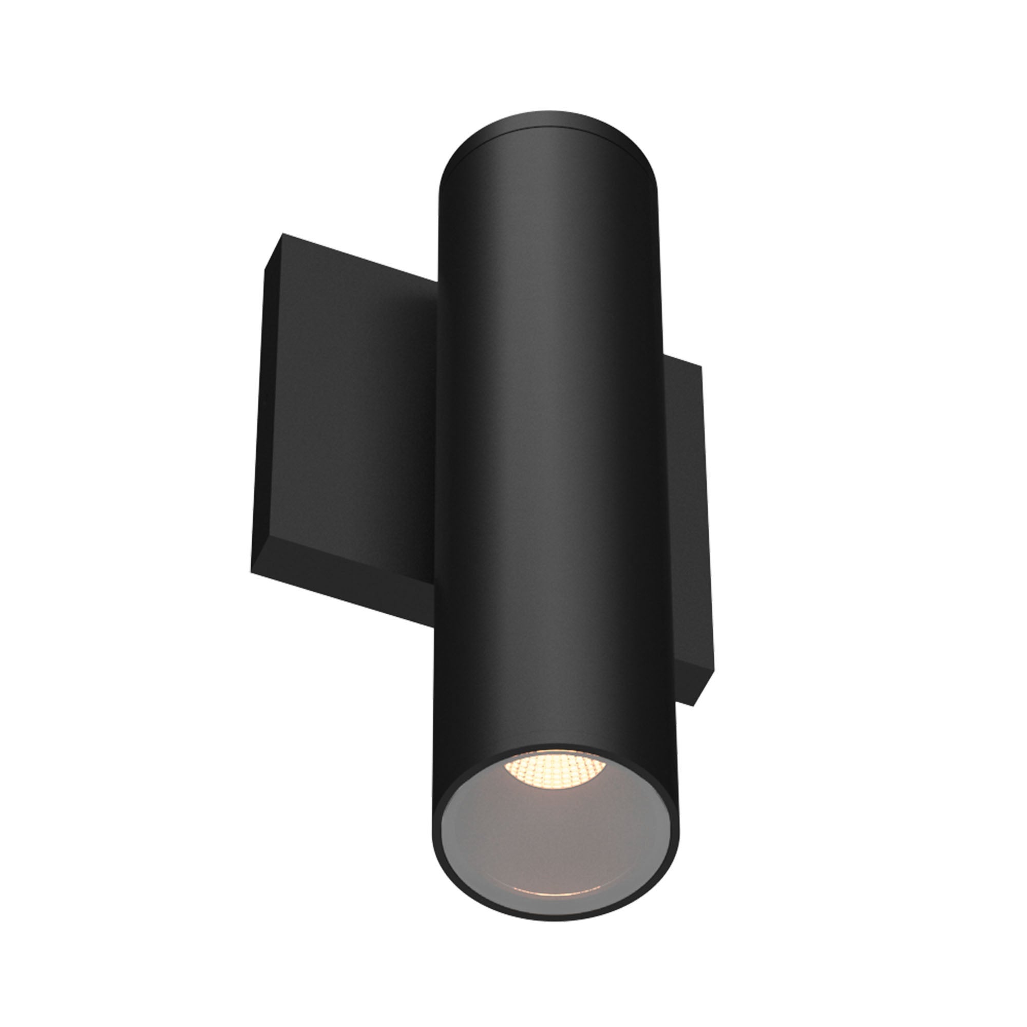 Lorna 9-in (2-in Dia.) Exterior Wall Sconce Up/Down Light — Black [Universal Voltage and 0-10 Dimming]