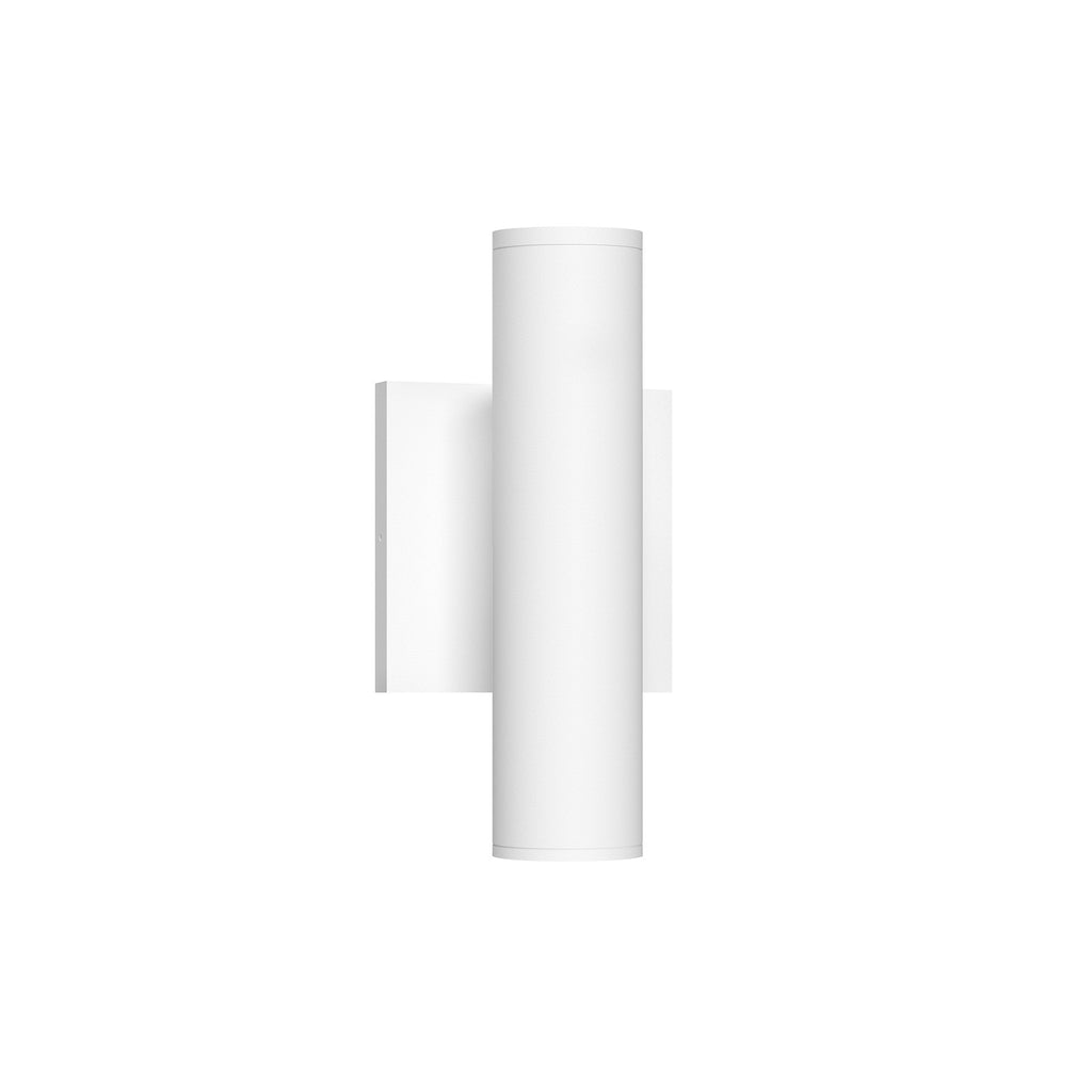 Lorna 9-in (2-in Dia.) Wall Sconce Up/Down Light — White [Universal Voltage and 0-10 Dimming]