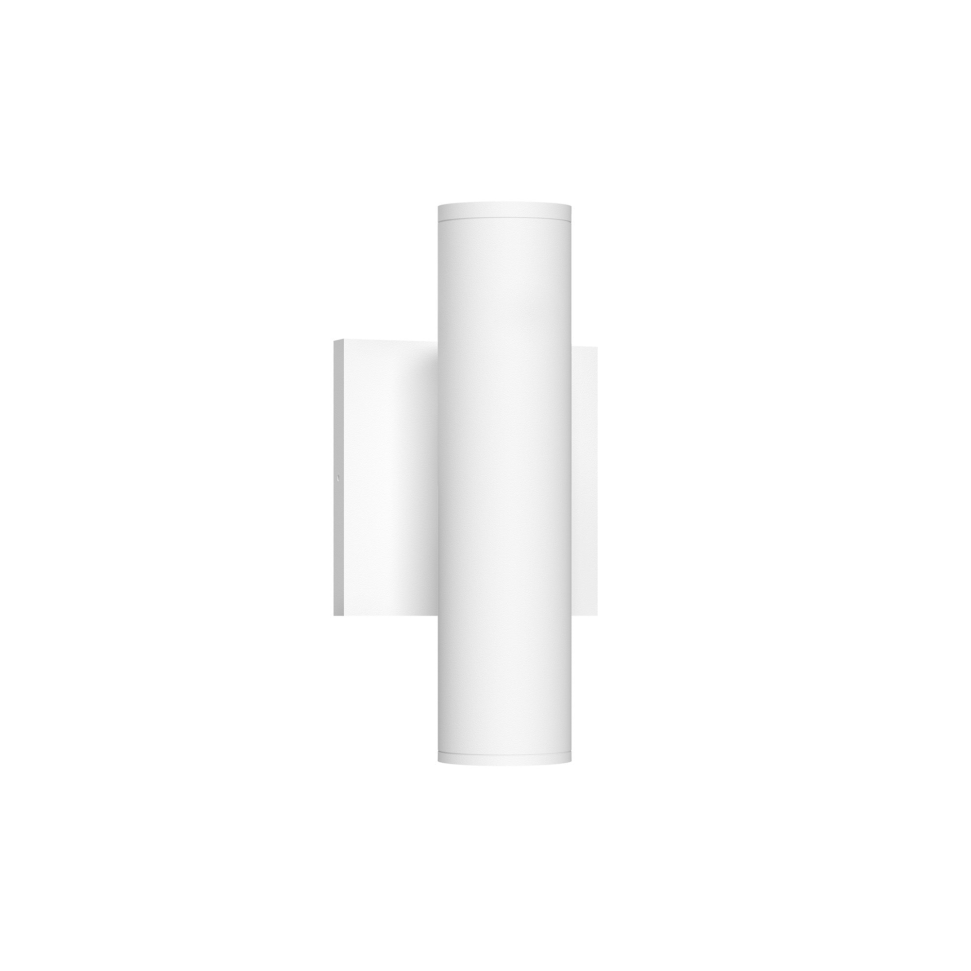 Lorna 9-in (2-in Dia.) Wall Sconce Up/Down Light — White [Universal Voltage and 0-10 Dimming]