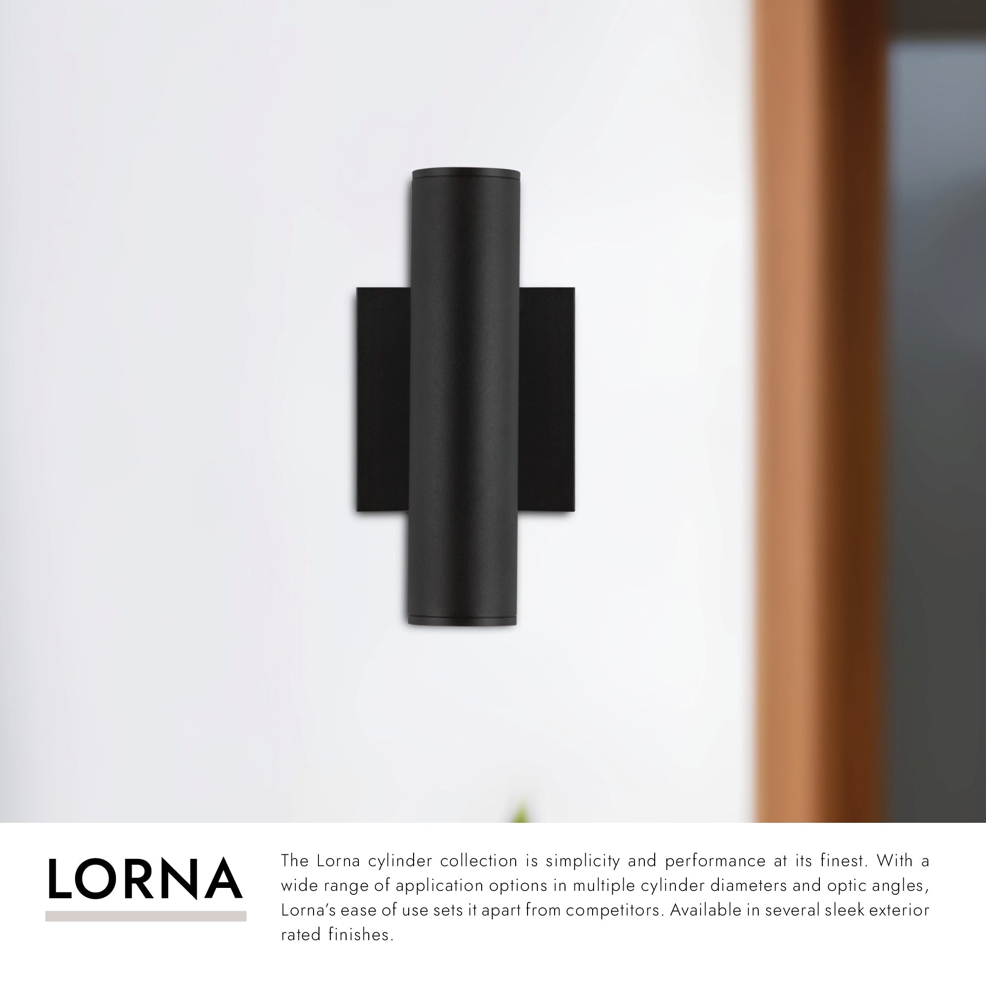 Lorna 9-in (2-in Dia.) Wall Sconce Up/Down Light