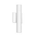 Lorna 12-in (2-in Dia.) Wall Sconce Up/Down Light — White [Universal Voltage and 0-10 Dimming]