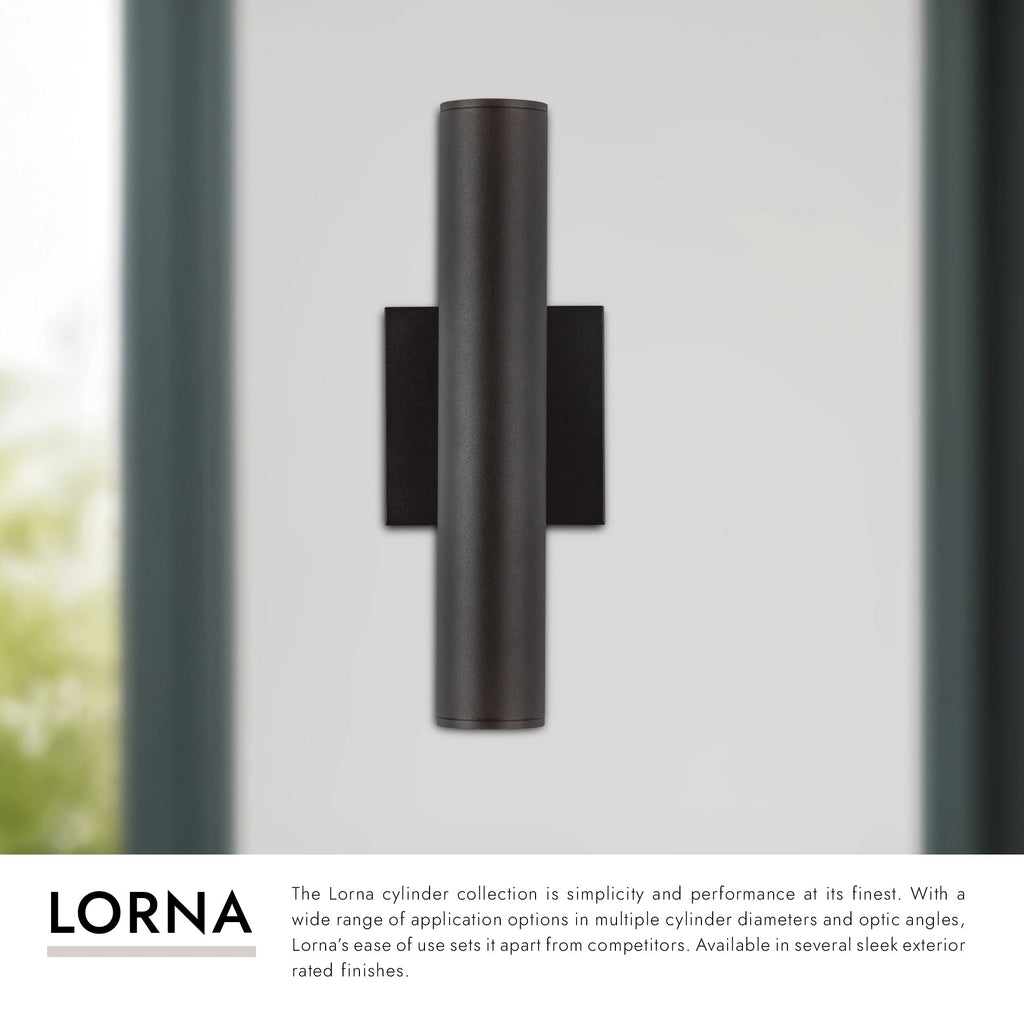 Lorna 12-in (2-in Dia.) Wall Sconce Up/Down Light