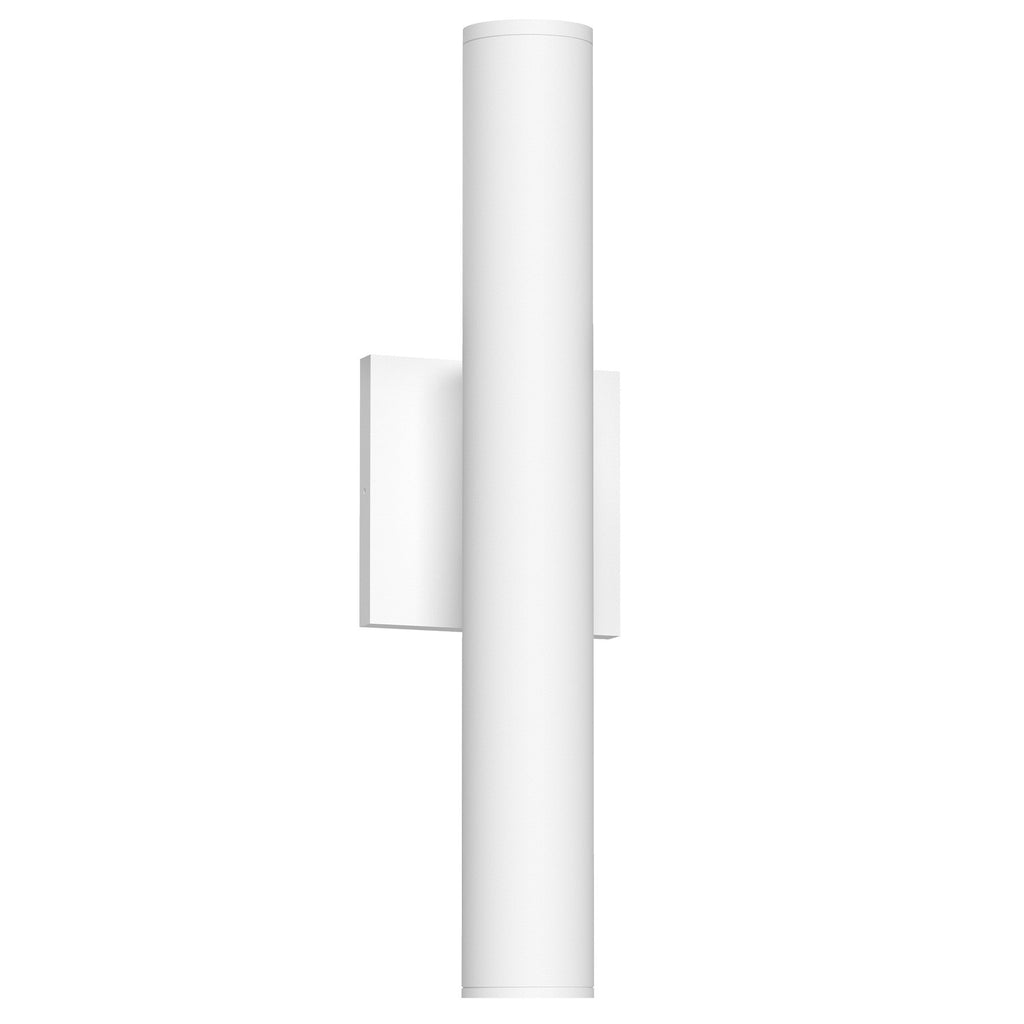 Lorna 16-in (2-in Dia.) Wall Sconce Up/Down Light — White [Universal Voltage and 0-10 Dimming]