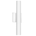 Lorna 16-in (2-in Dia.) Wall Sconce Up/Down Light — White [Universal Voltage and 0-10 Dimming]