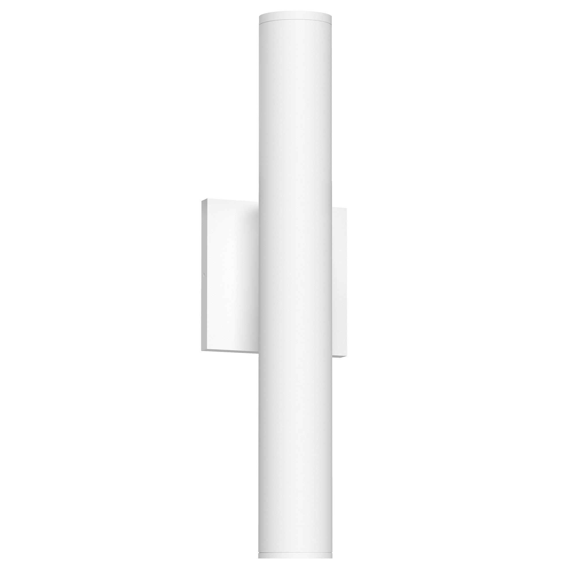 Lorna 16-in (2-in Dia.) Wall Sconce Up/Down Light — White [Universal Voltage and 0-10 Dimming]