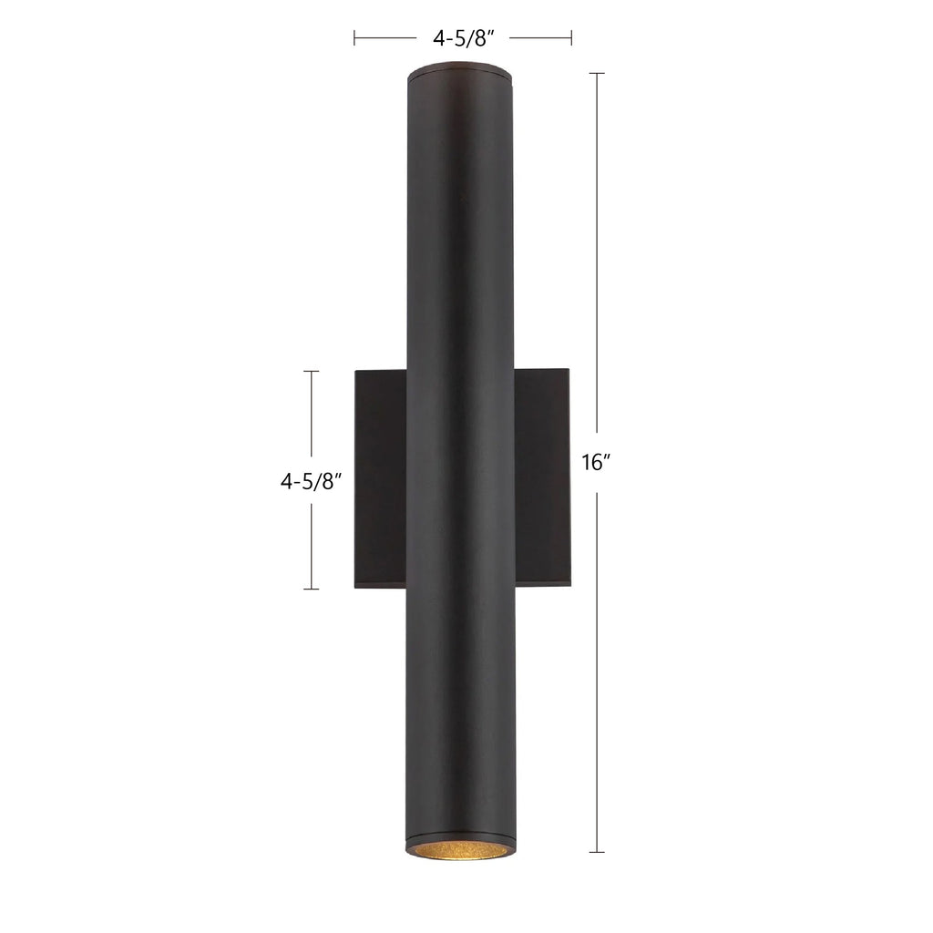 Lorna 16-in (2-in Dia.) Wall Sconce Up/Down Light