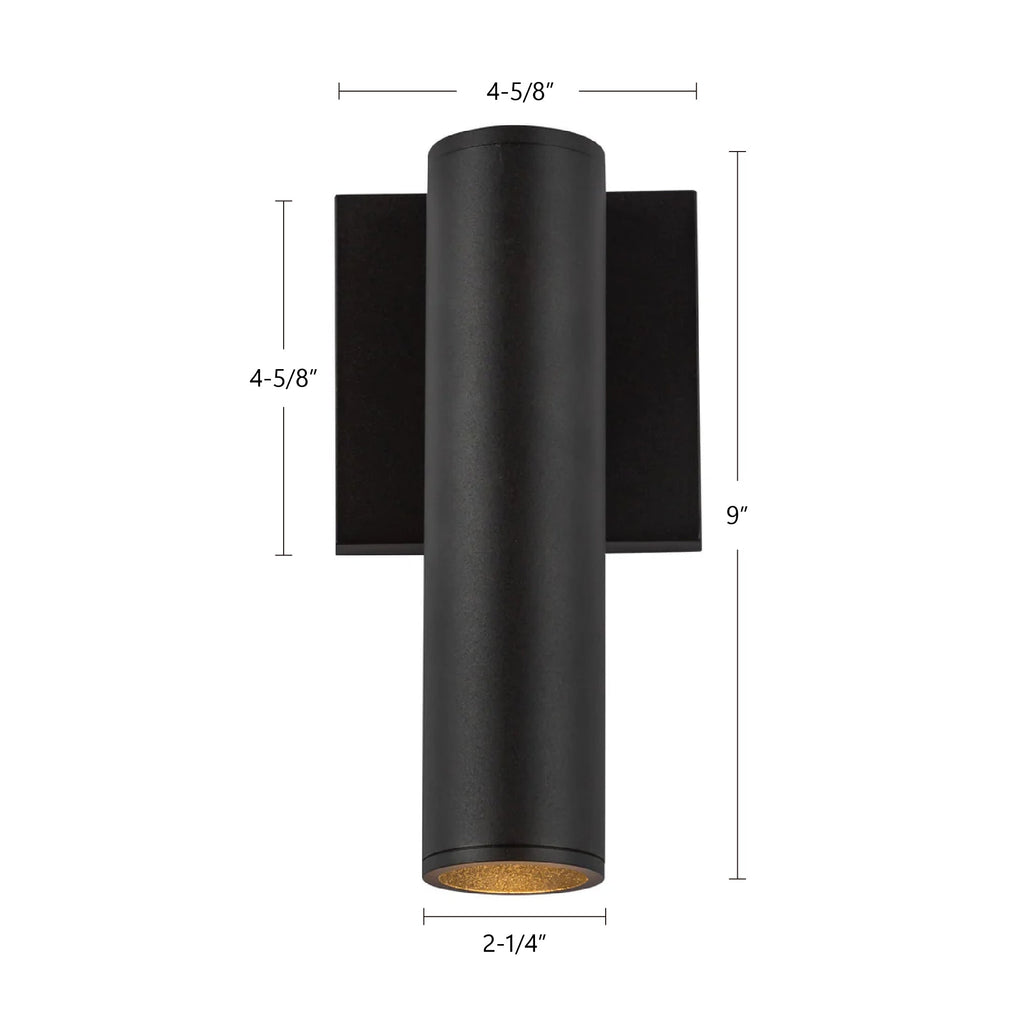 Lorna 9-in (2-in Dia.) Interior/Exterior Wall Sconce