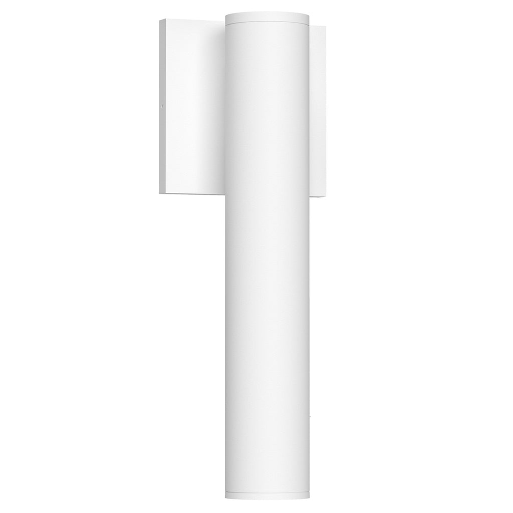 Lorna 12-in (2-in Dia.) Interior/Exterior Wall Sconce — White [Universal Voltage and 0-10 Dimming]