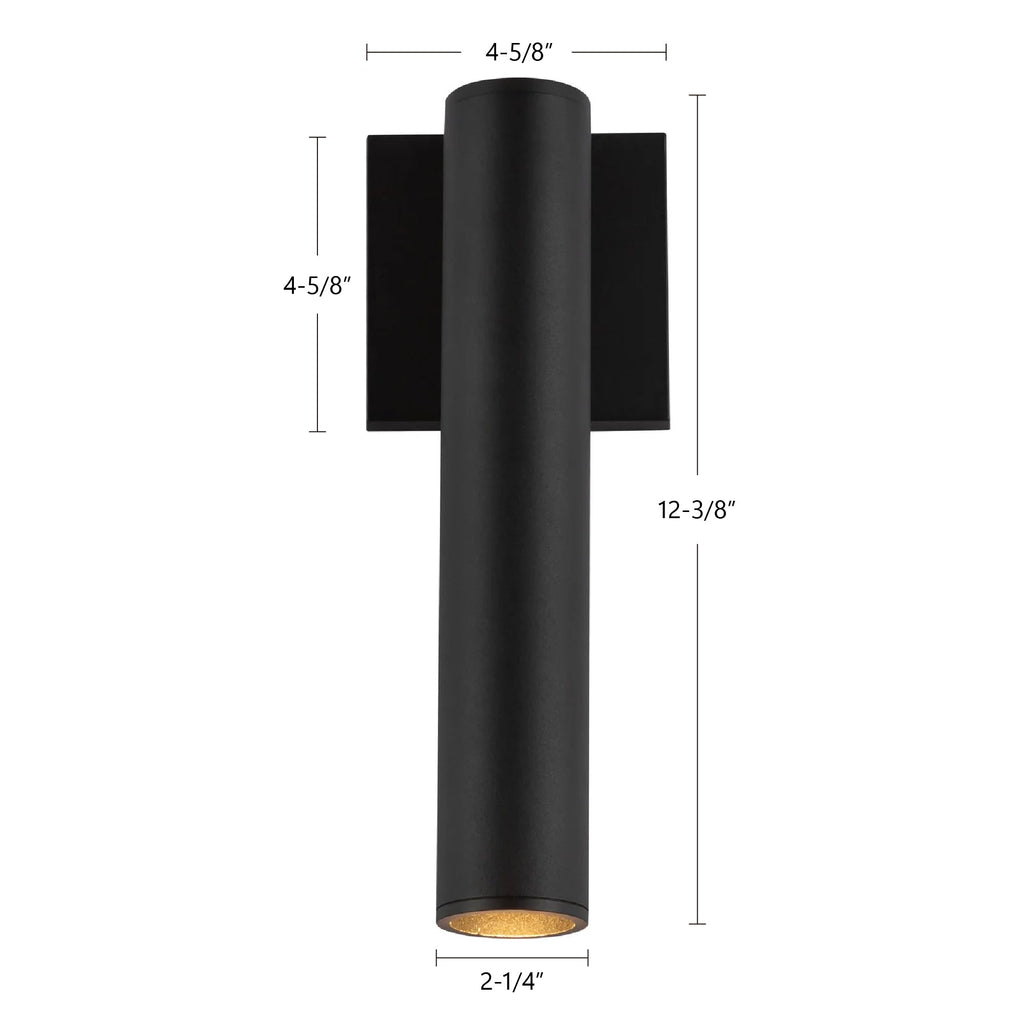 Lorna 12-in (2-in Dia.) Interior/Exterior Wall Sconce