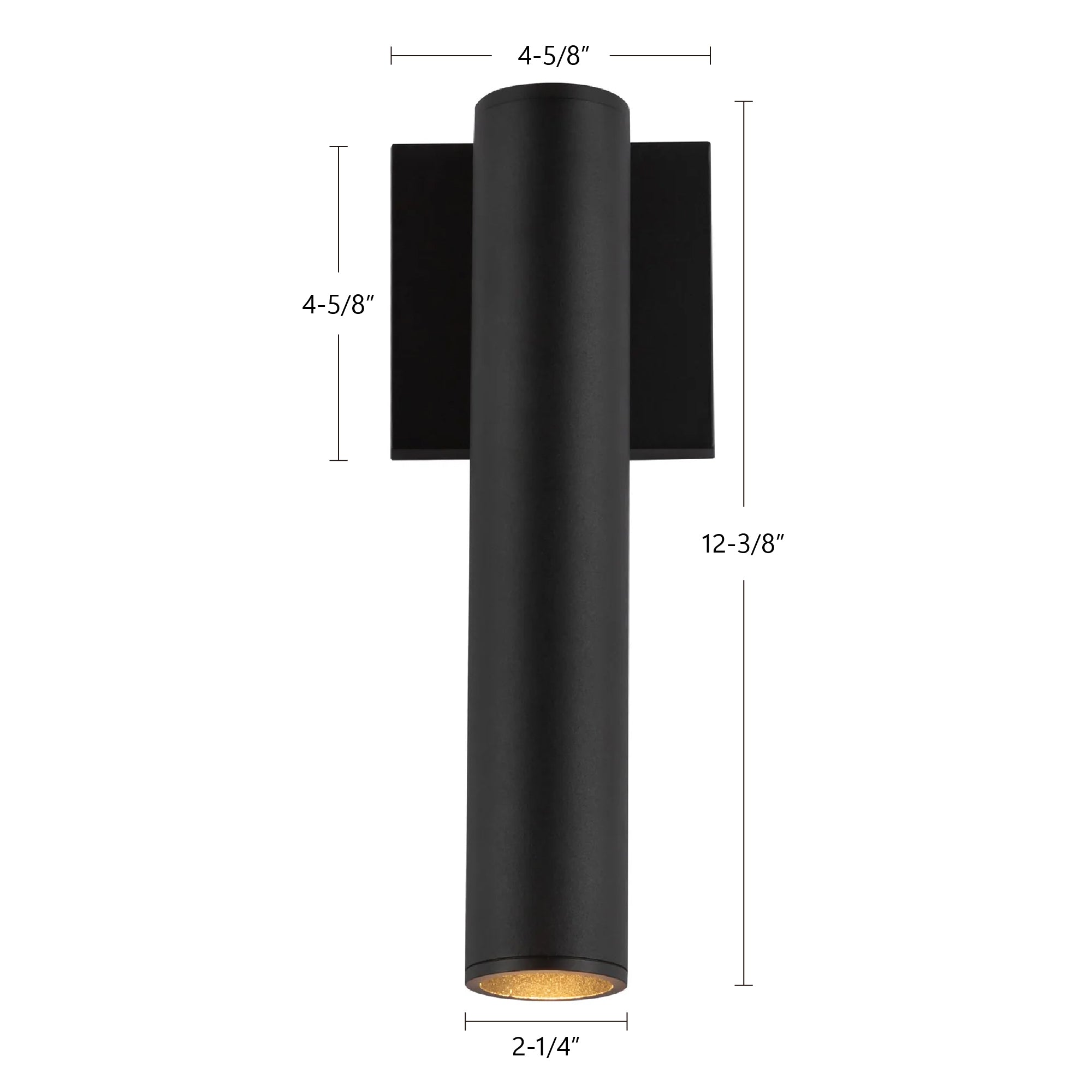 Lorna 12-in (2-in Dia.) Interior/Exterior Wall Sconce