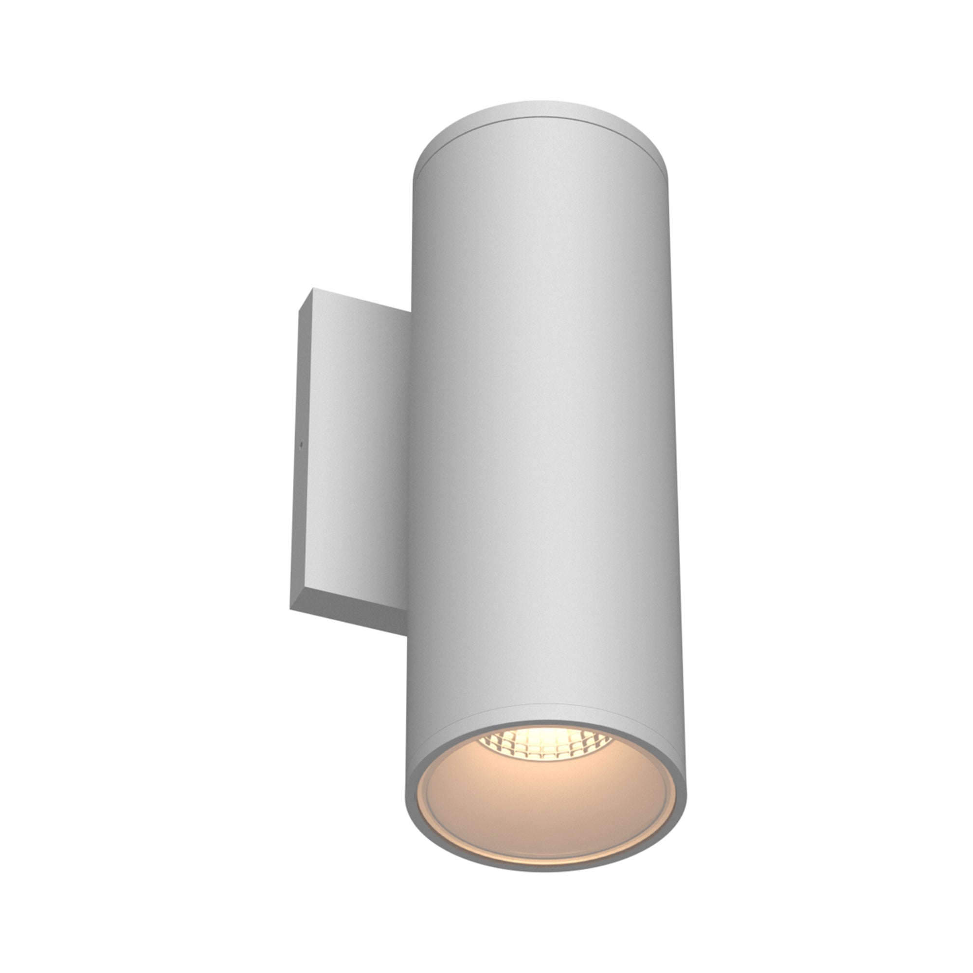 Lorna 9-in (3-in Dia.) Exterior Wall Sconce Up/Down Light — White [Universal Voltage and 0-10 Dimming]