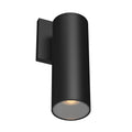 Lorna 9-in (3-in Dia.) Exterior Wall Sconce — Black [Universal Voltage and 0-10 Dimming]