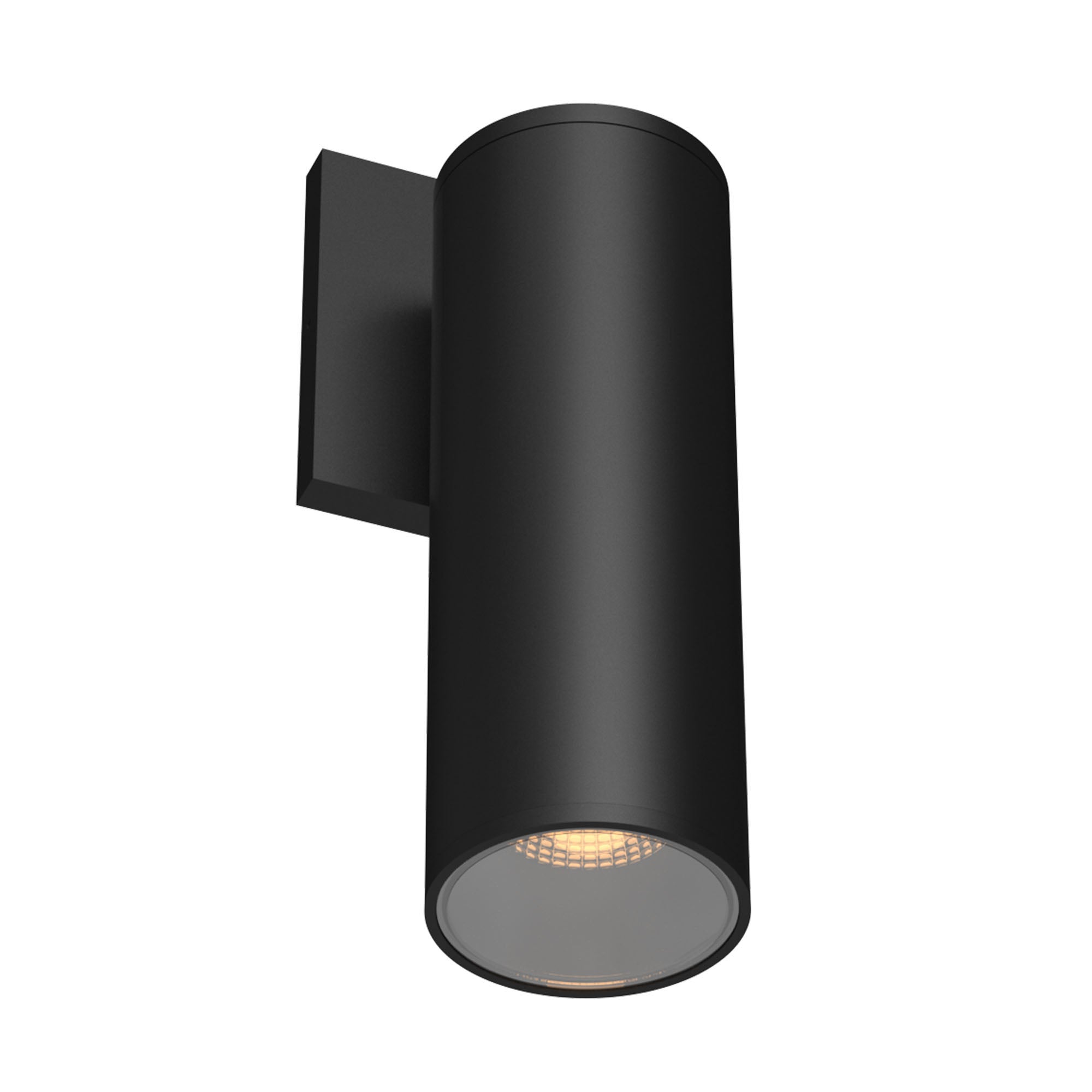 Lorna 9-in (3-in Dia.) Exterior Wall Sconce — Black [Universal Voltage and 0-10 Dimming]