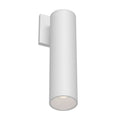 Lorna 12-in (3-in Dia.) Exterior Wall Sconce — White [Universal Voltage and 0-10 Dimming]