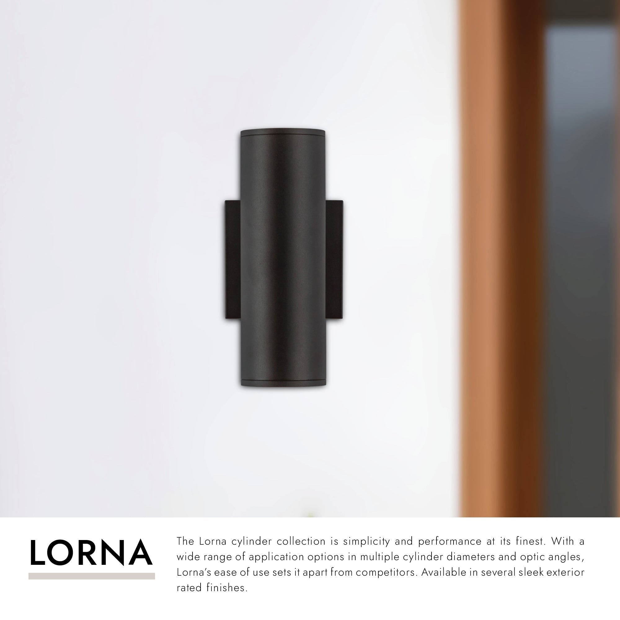 Lorna 9-in (3-in Dia.) Wall Sconce Up/Down Light