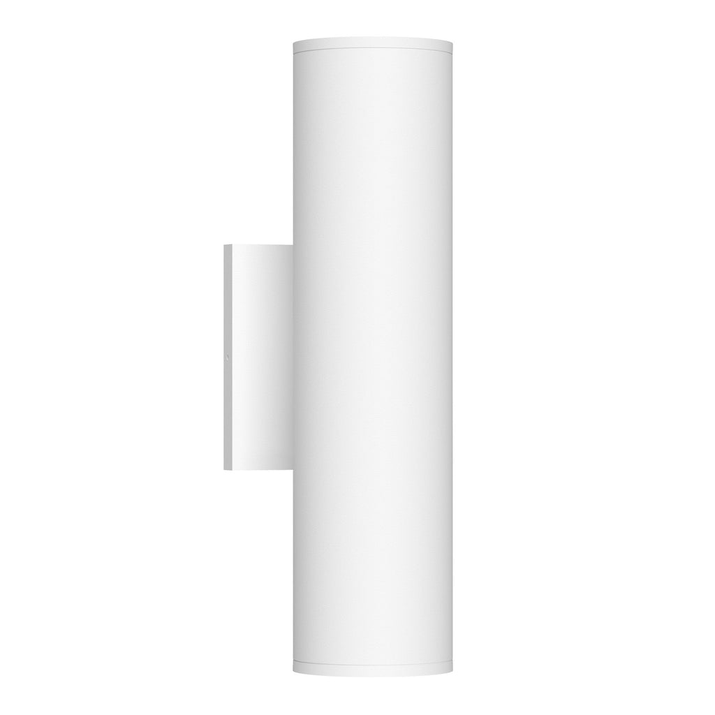 Lorna 12-in (3-in Dia.) Wall Sconce Up/Down Light — White [Universal Voltage and 0-10 Dimming]