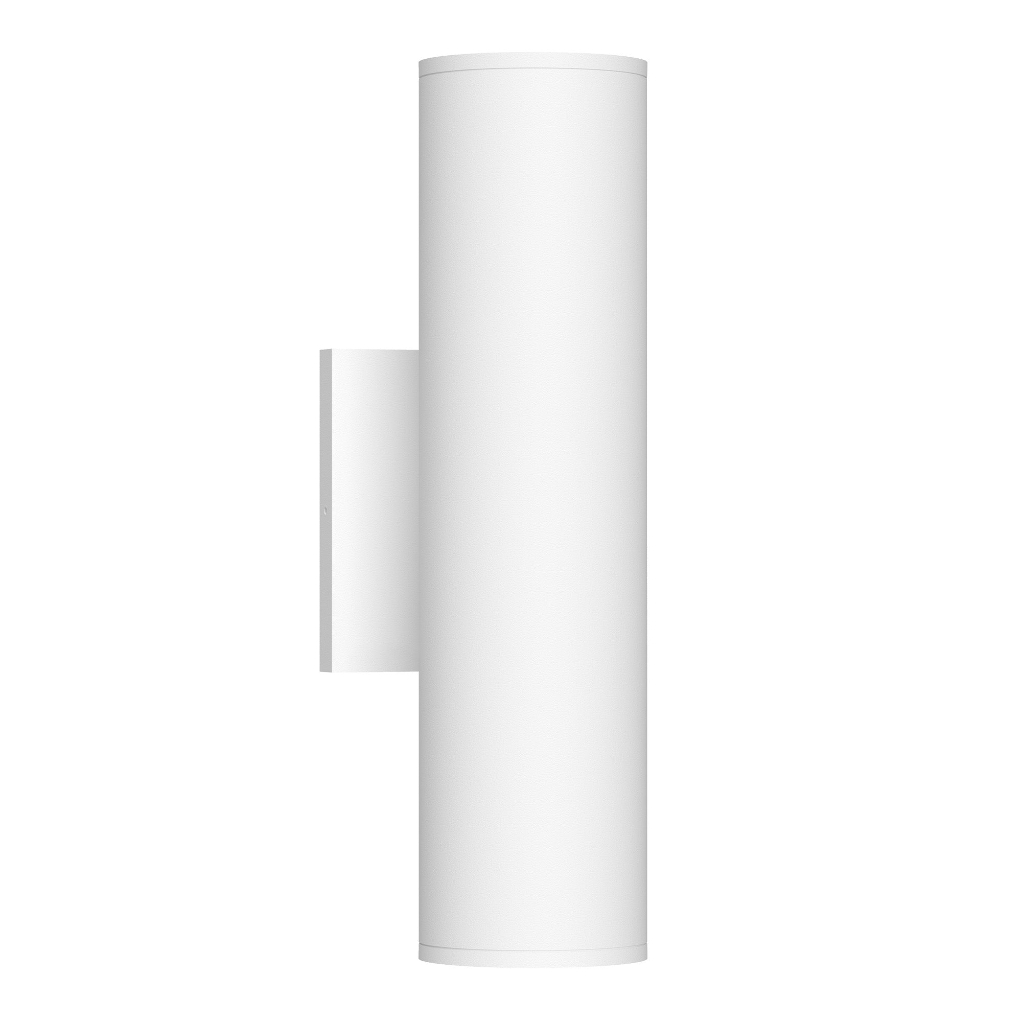 Lorna 12-in (3-in Dia.) Wall Sconce Up/Down Light — White [Universal Voltage and 0-10 Dimming]
