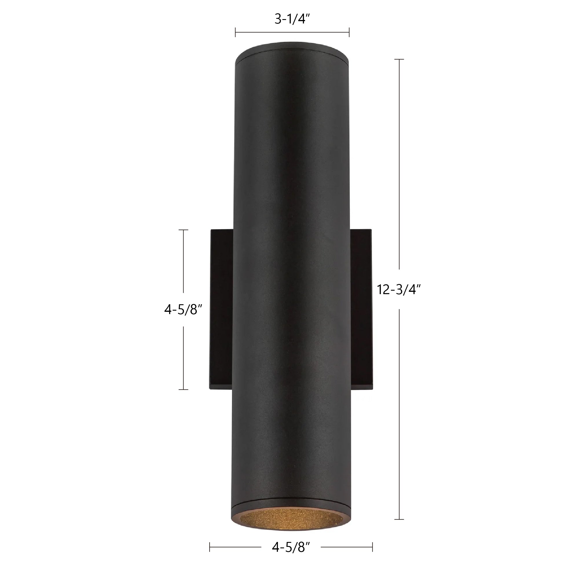 Lorna 12-in (3-in Dia.) Wall Sconce Up/Down Light
