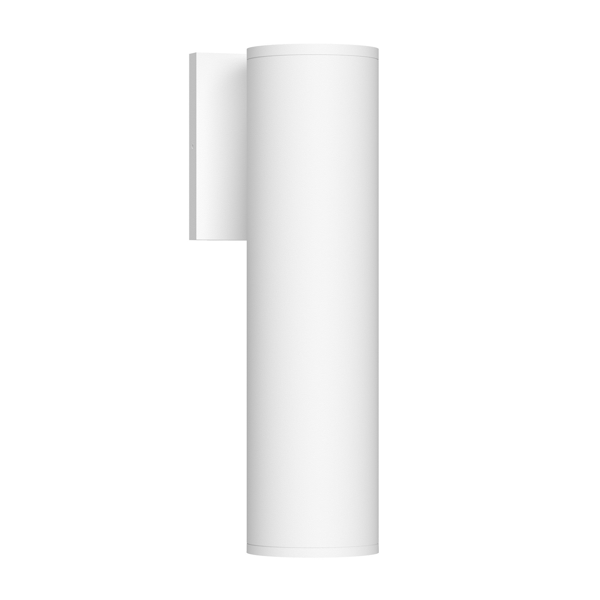 Lorna 12-in (3-in Dia.) Interior/Exterior Wall Sconce — White [Universal Voltage and 0-10 Dimming]