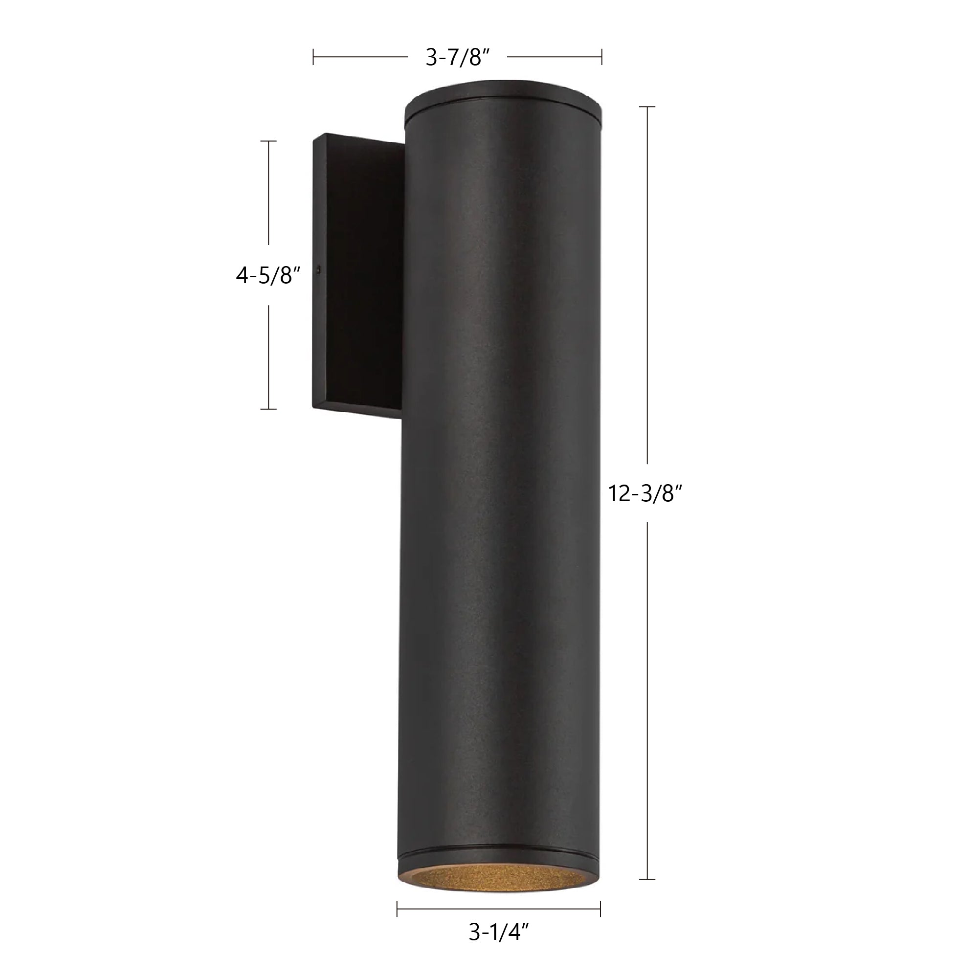 Lorna 12-in (3-in Dia.) Indoor/Outdoor Wall Sconce