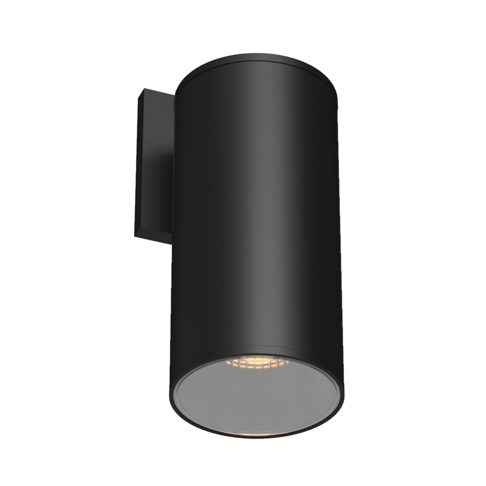 Lorna 9-in (4-in Dia.) Exterior Wall Sconce — Black [Universal Voltage and 0-10 Dimming]