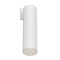 Lorna 12-in (4-in Dia.) Exterior Wall Sconce — White [Universal Voltage and 0-10 Dimming]