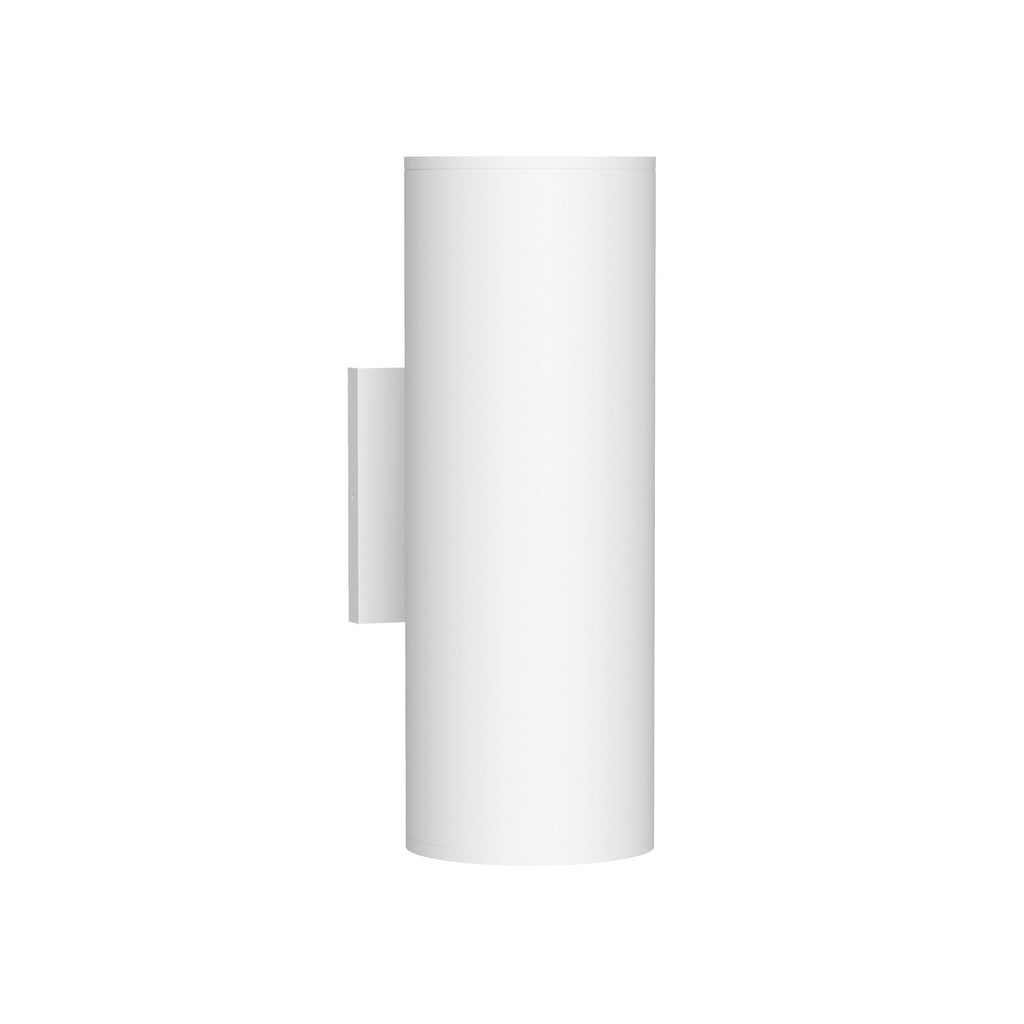 Lorna 12-in (4-in Dia.) Wall Sconce Up/Down Light — White [Universal Voltage and 0-10 Dimming]