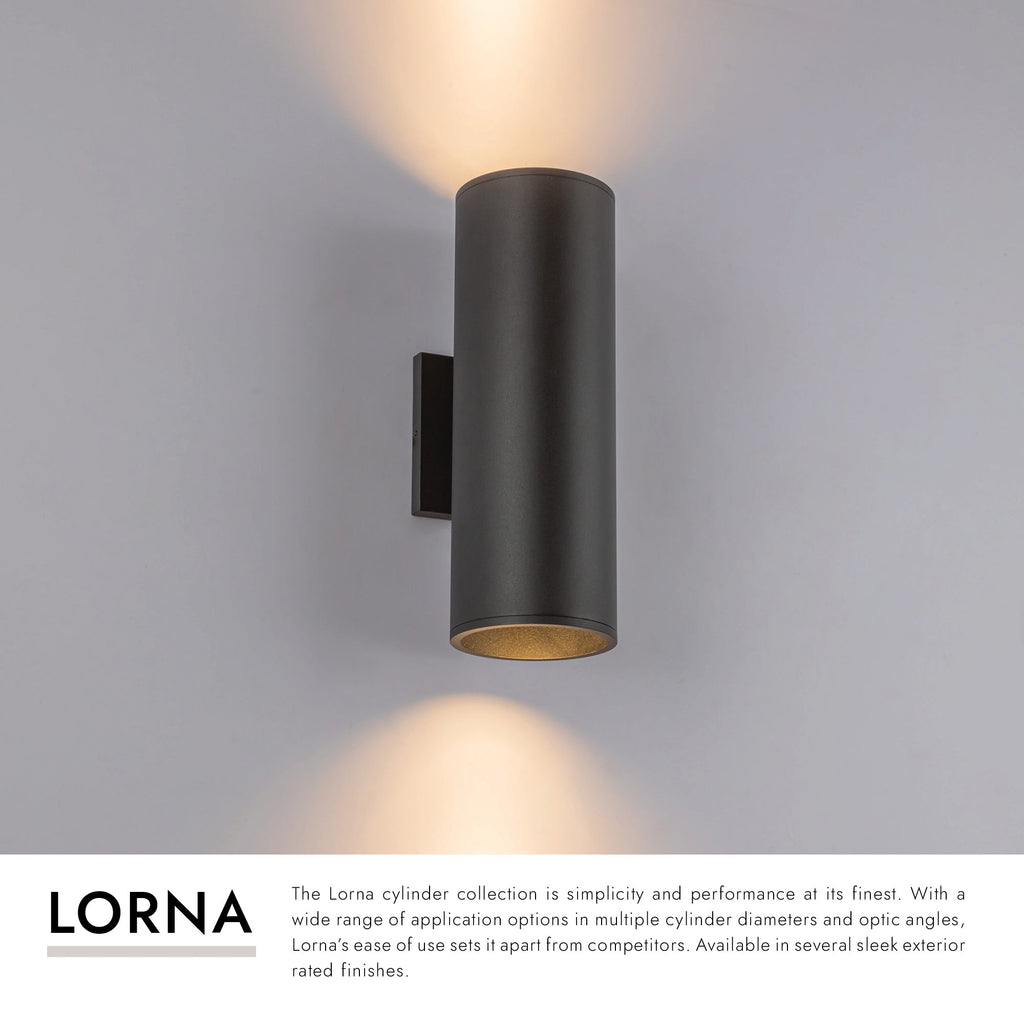 Lorna 12-in (4-in Dia.) Wall Sconce Up/Down Light