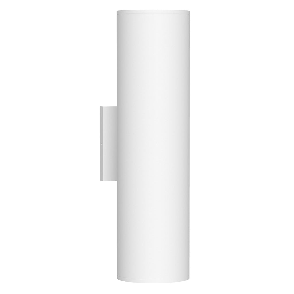 Lorna 16-in (4-in Dia.) Wall Sconce Up/Down Light — White [Universal Voltage and 0-10 Dimming]