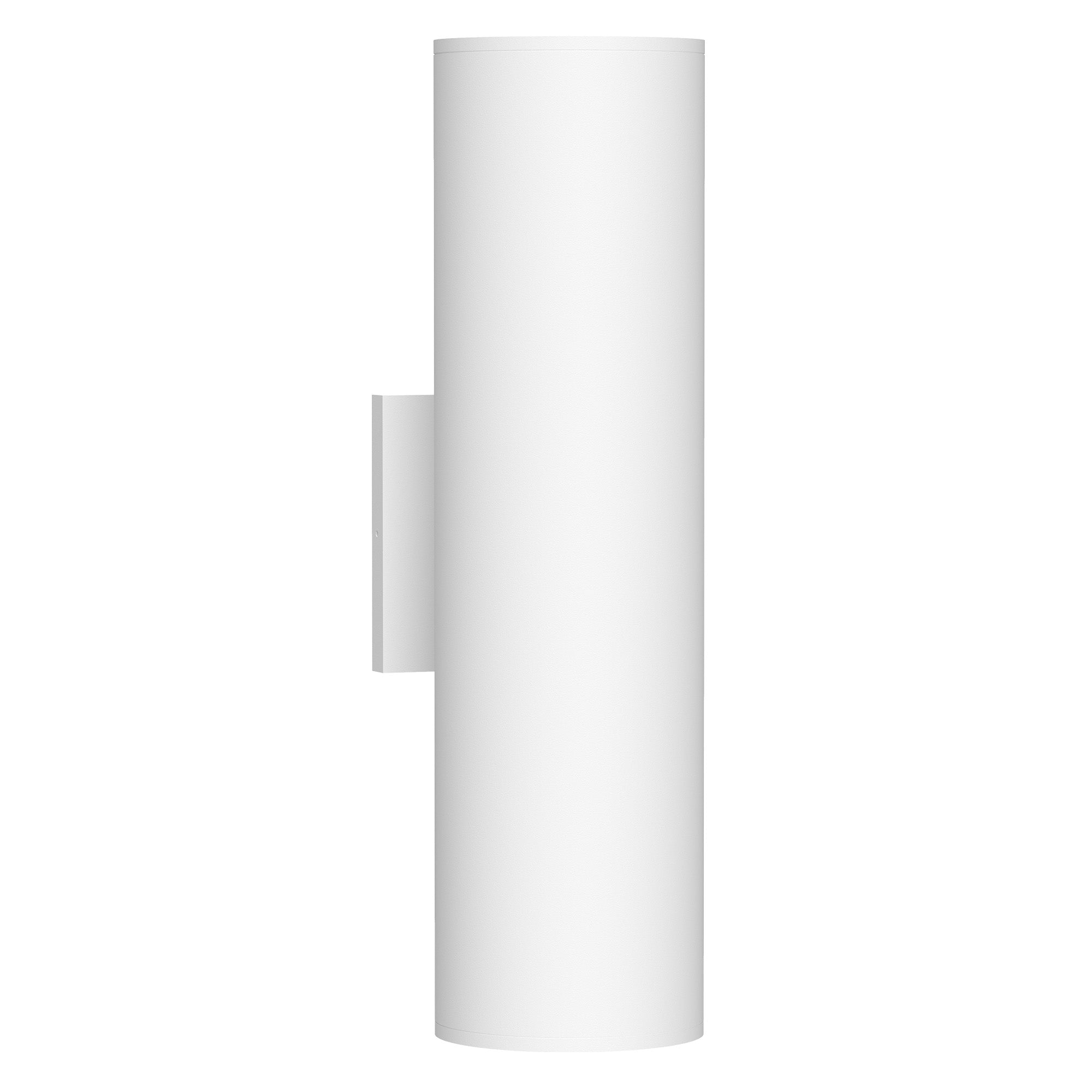 Lorna 16-in (4-in Dia.) Wall Sconce Up/Down Light — White [Universal Voltage and 0-10 Dimming]