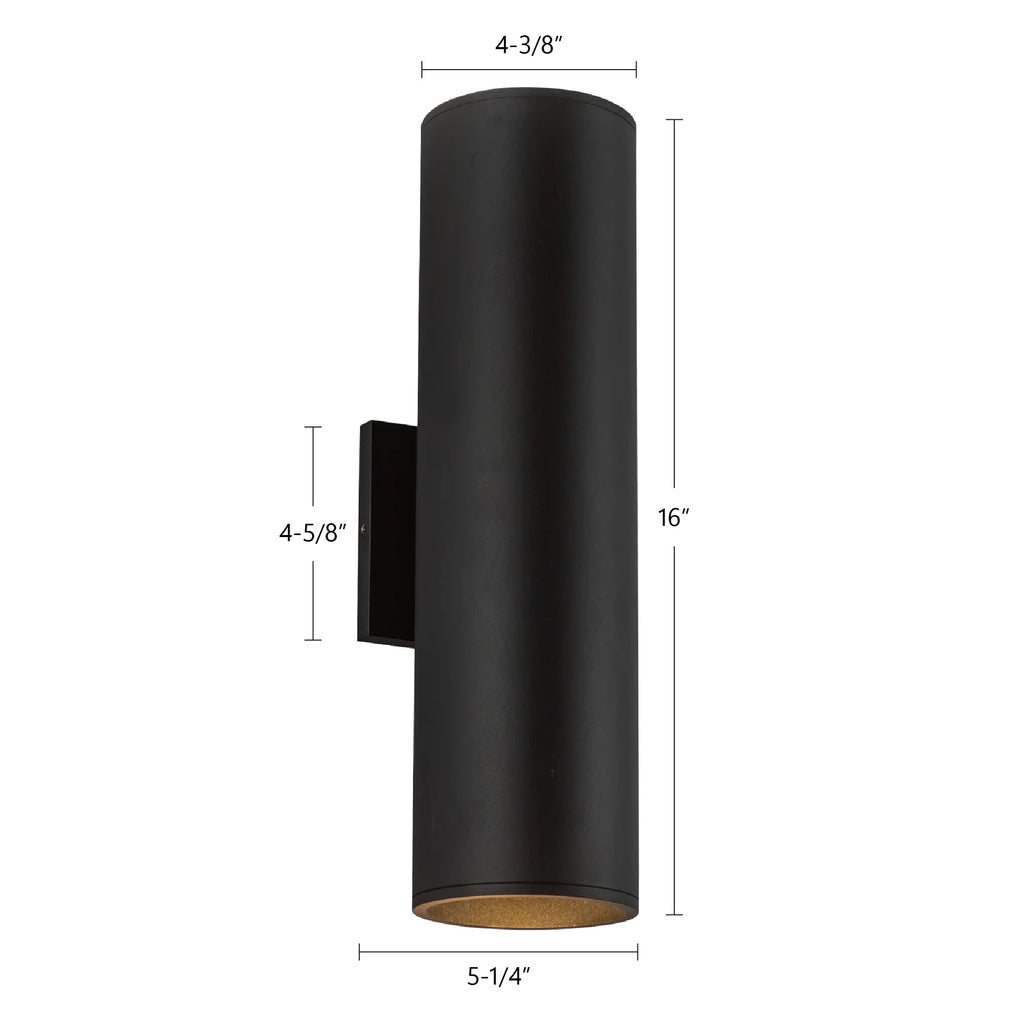 Lorna 16-in (4-in Dia.) Wall Sconce Up/Down Light