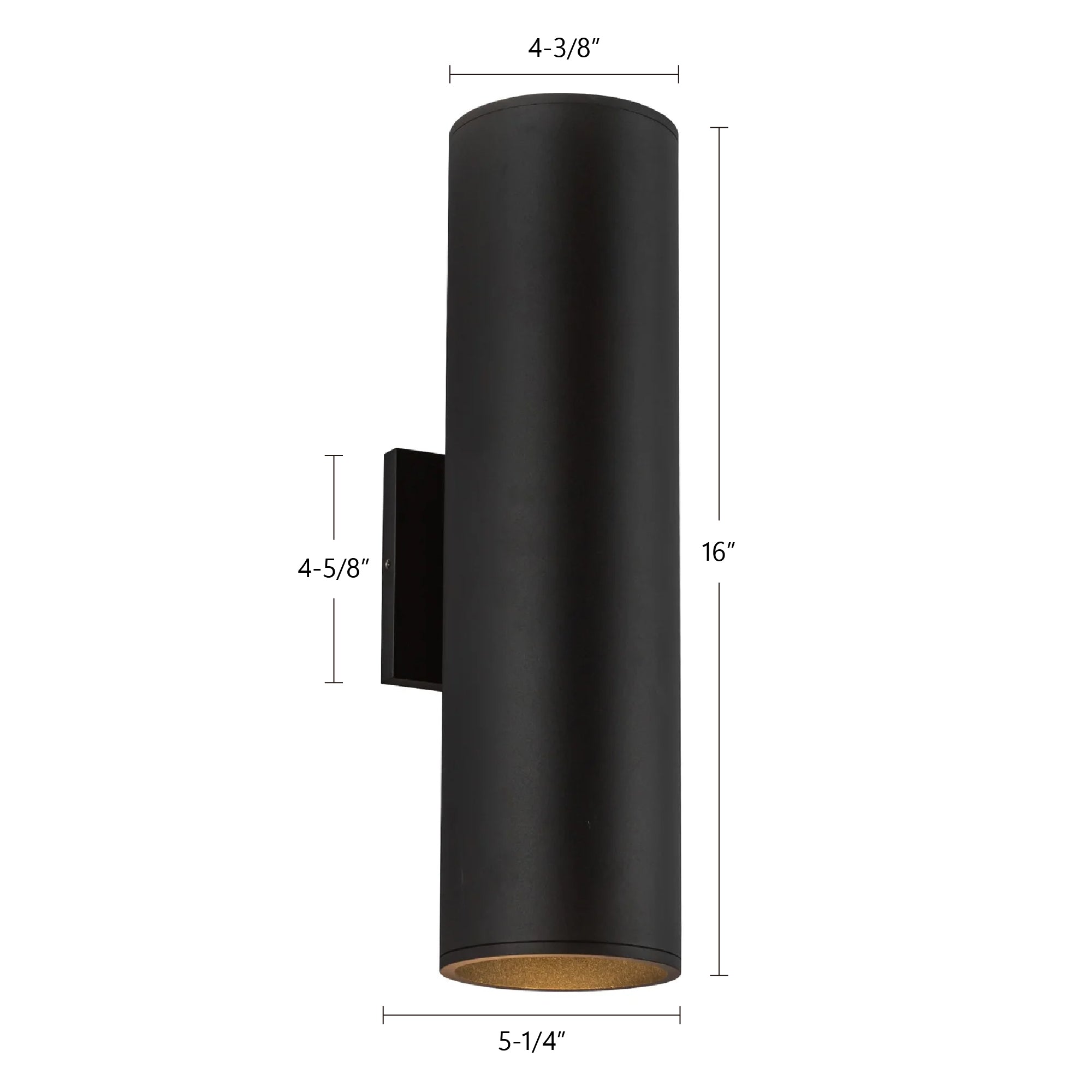 Lorna 16-in (4-in Dia.) Wall Sconce Up/Down Light