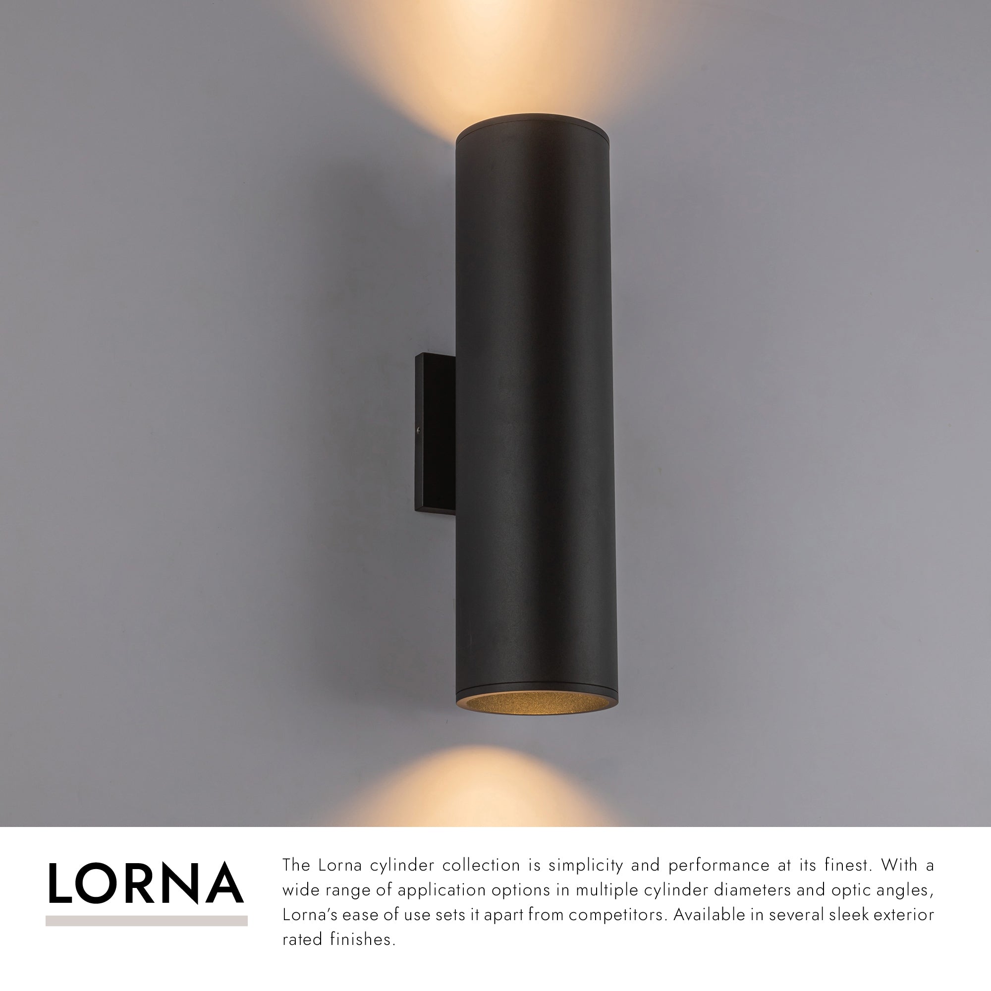 Lorna 16-in (4-in Dia.) Wall Sconce Up/Down Light