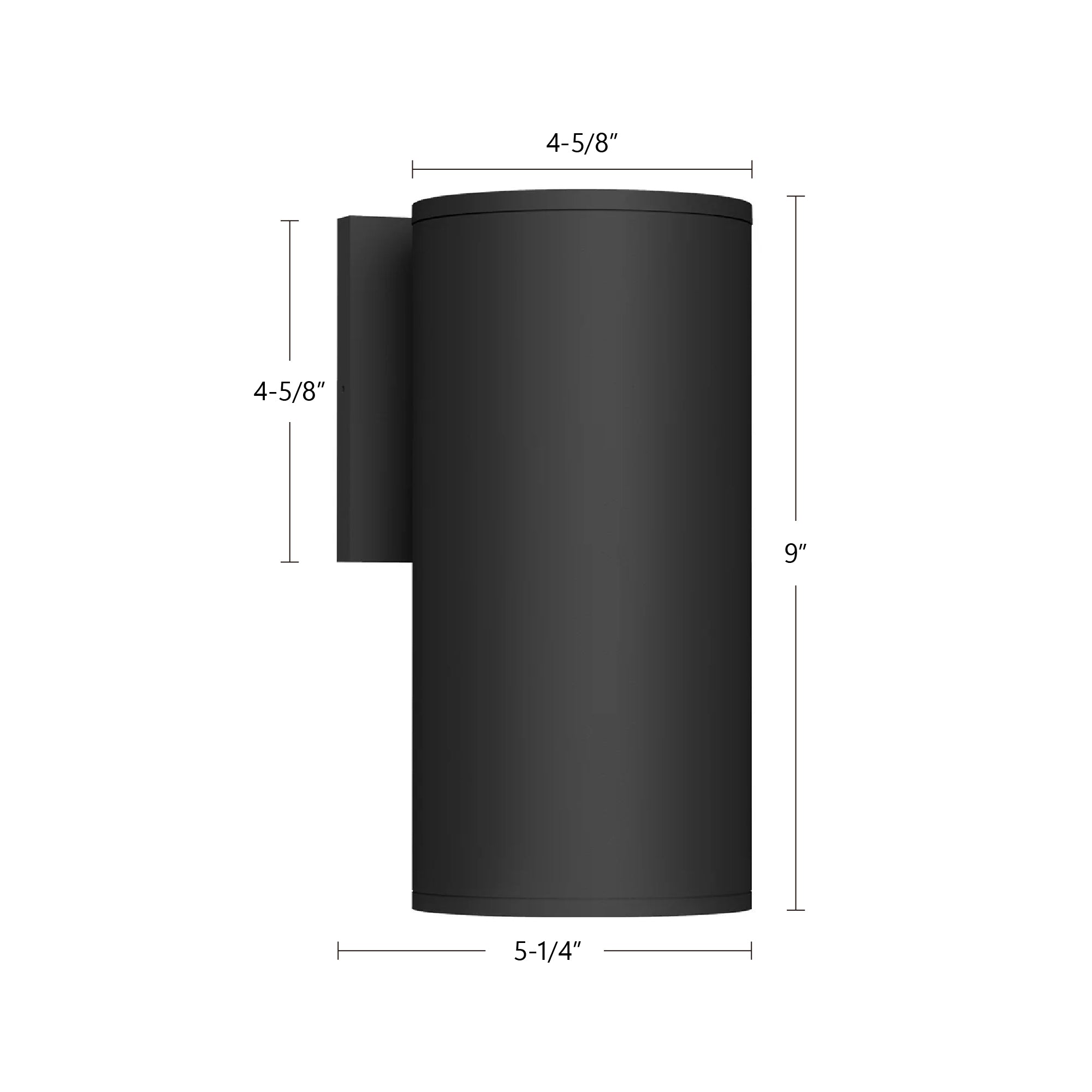 Lorna 9-in (4-in Dia.) Interior/Exterior Wall Sconce