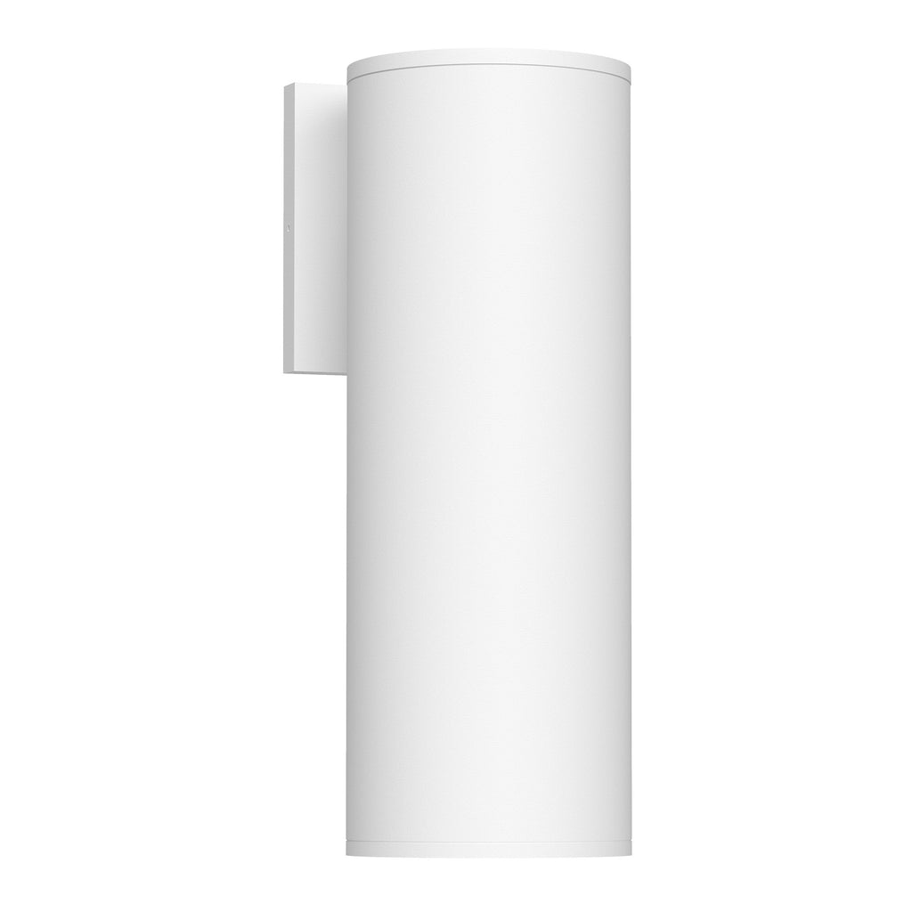 Lorna 12-in (4-in Dia.) Interior/Exterior Wall Sconce — White [Universal Voltage and 0-10 Dimming]